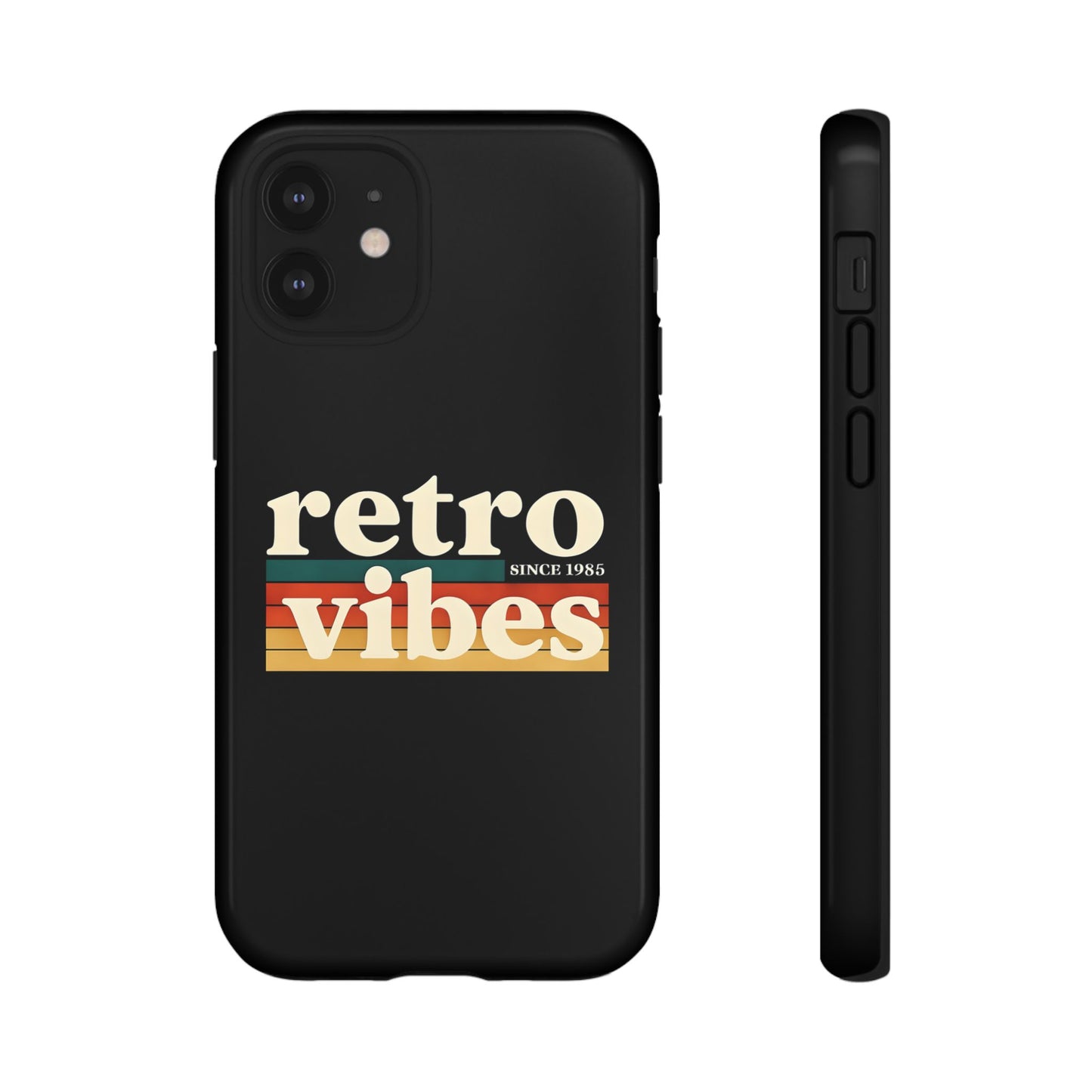 Retro Vibes Phone Case, Tough Phone Cover, Vintage Style Case, Gift for Music Lovers, Retro Aesthetic Accessory