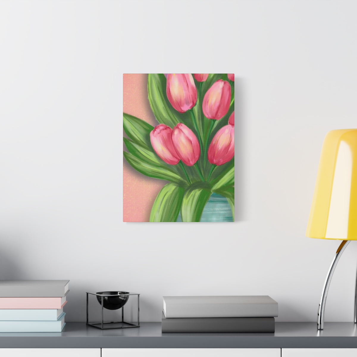 Matte Canvas, Stretched, 1.25" Tulips