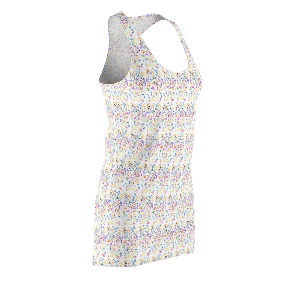 Colorful Floral Women's Racerback Dress - Perfect for Summer, Vacation, Parties, Festivals, Everyday Wear