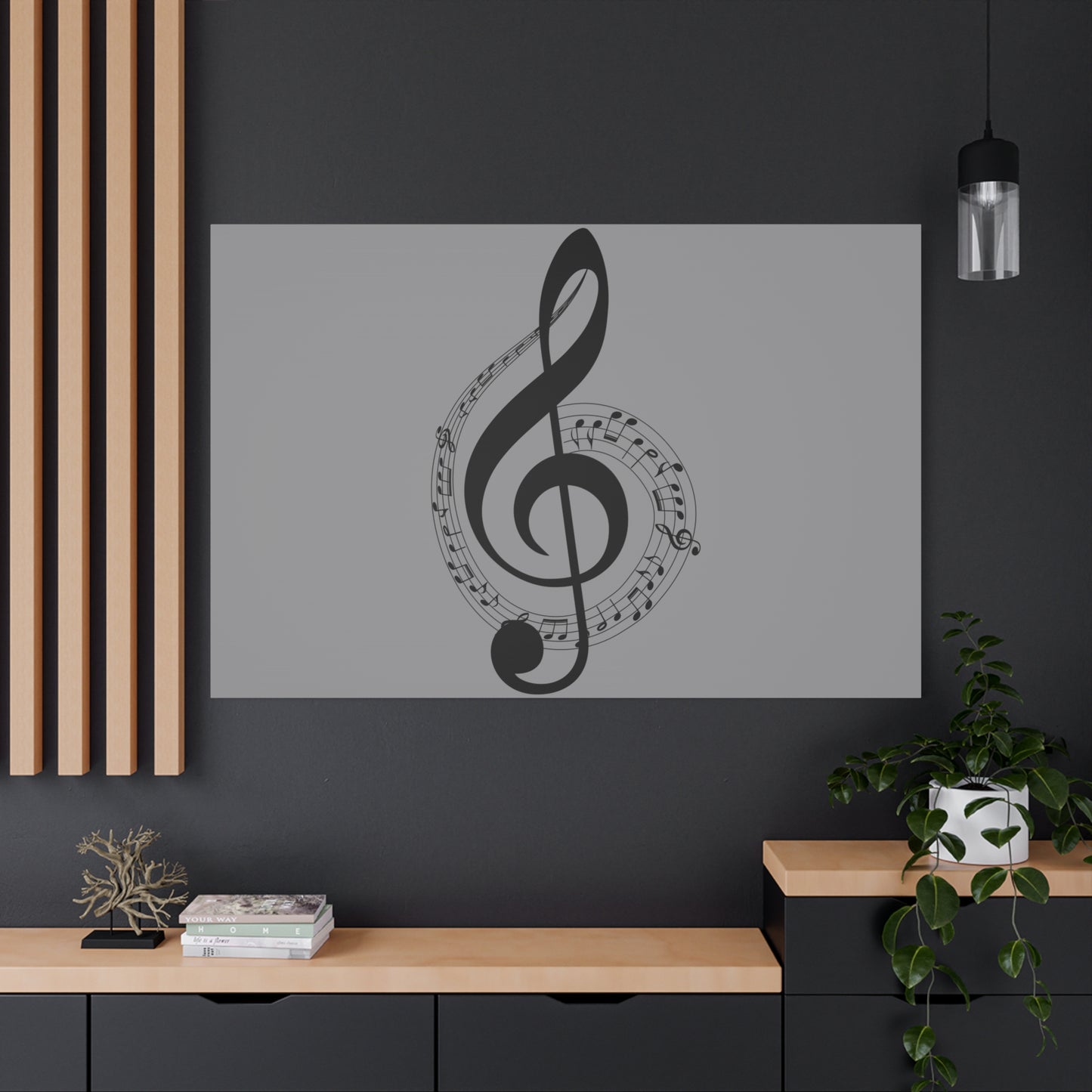 Musical Notes Canvas Print, Wall Art for Musicians, Music Lovers, Home Decor, Gift for Music Teacher, Birthday, Housewarming