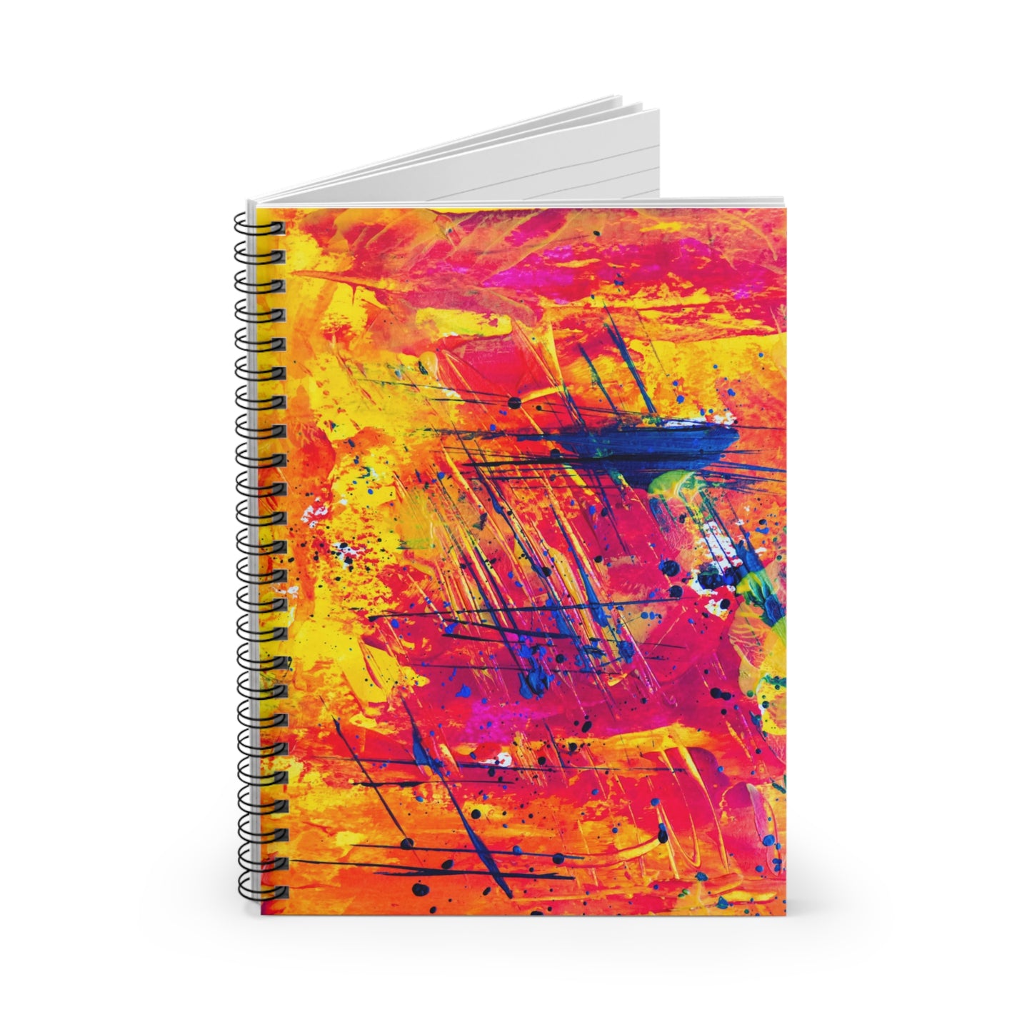 Vibrant Spiral Notebook - Colorful Art Journal for Creative Minds, Gift for Students, Bright Office Supplies, Sketchbook, Doodle Pad