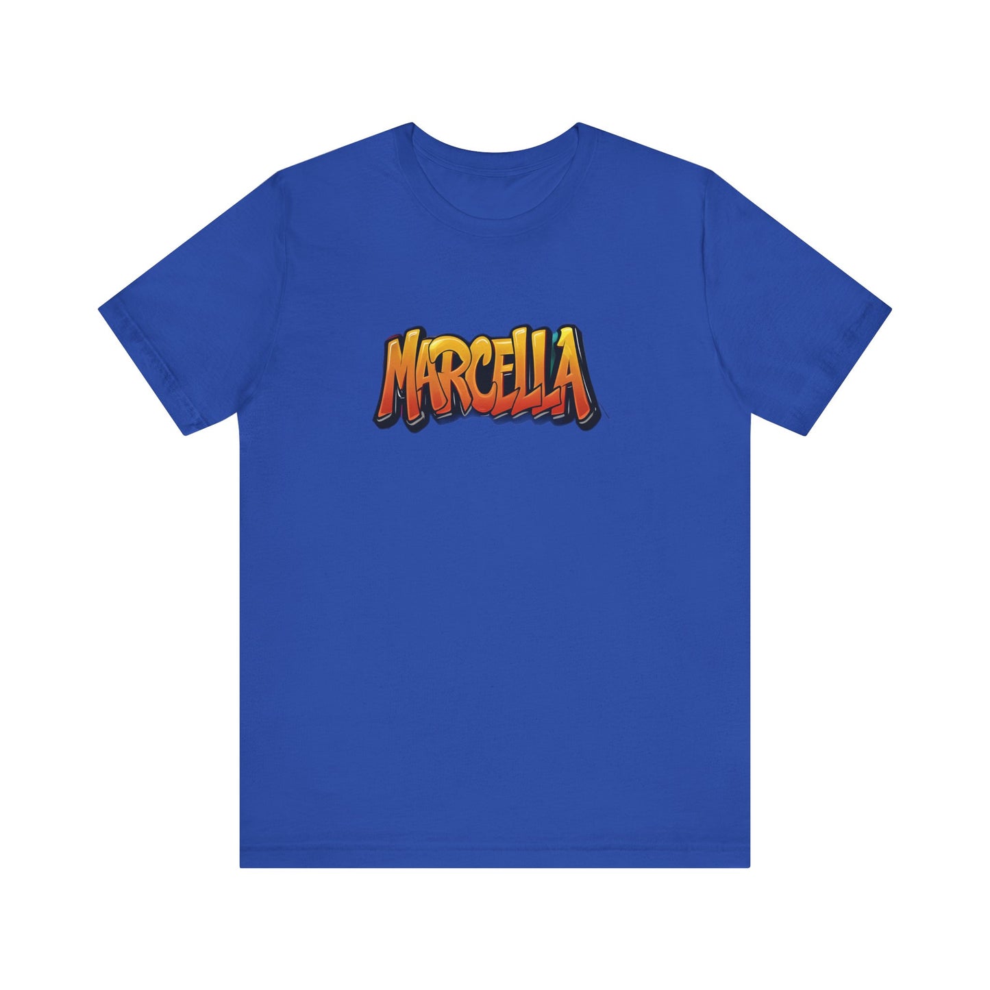 Marcella Graphic Tee, Unisex Short Sleeve Shirt for Casual Wear, Gift for Friends, Summer Outfit, Unique Name Shirt