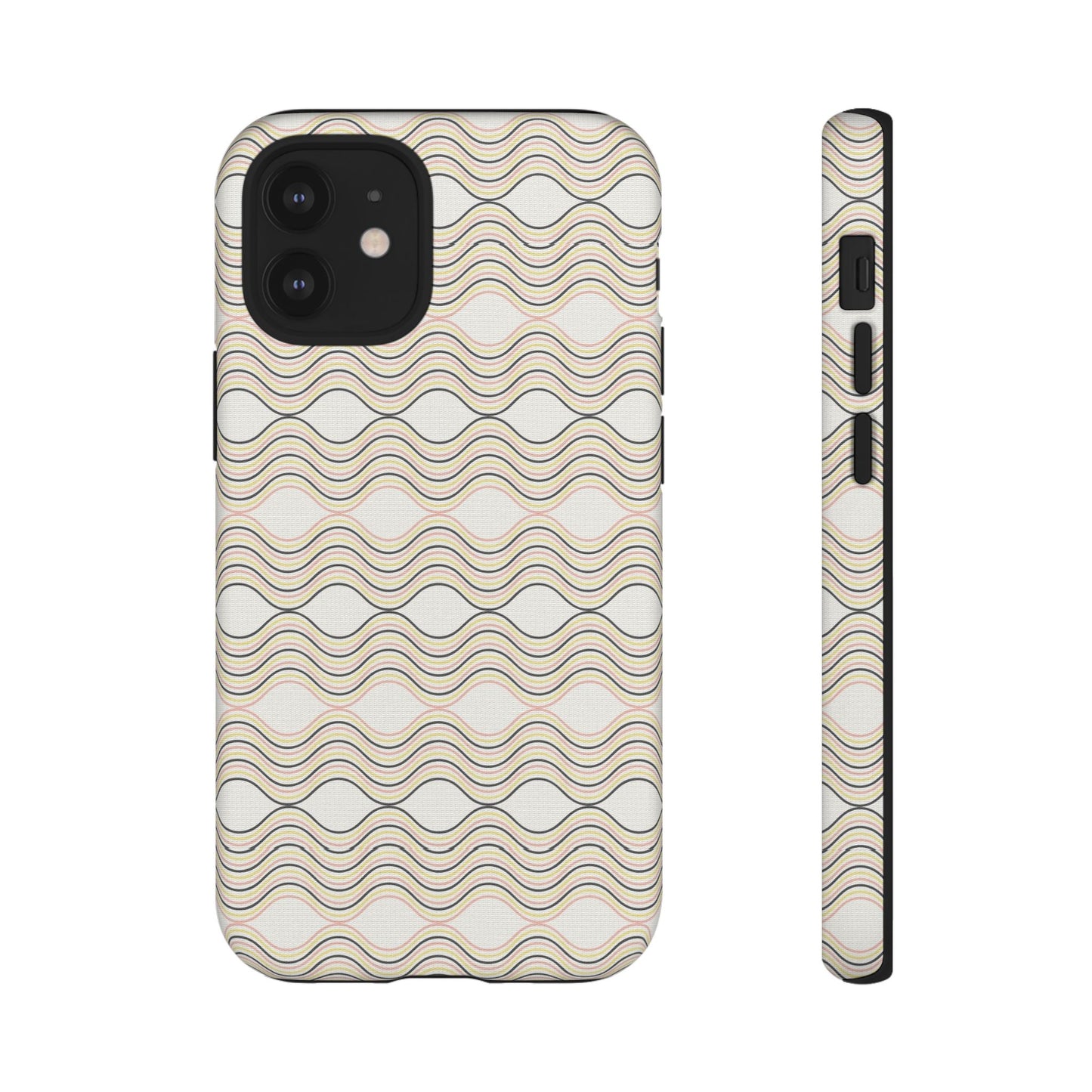 Stylish Phone Case for Tough Protection, Wavy Design, Chic Accessory, Gift for Her, Trendy Tech, Holiday Gift Idea