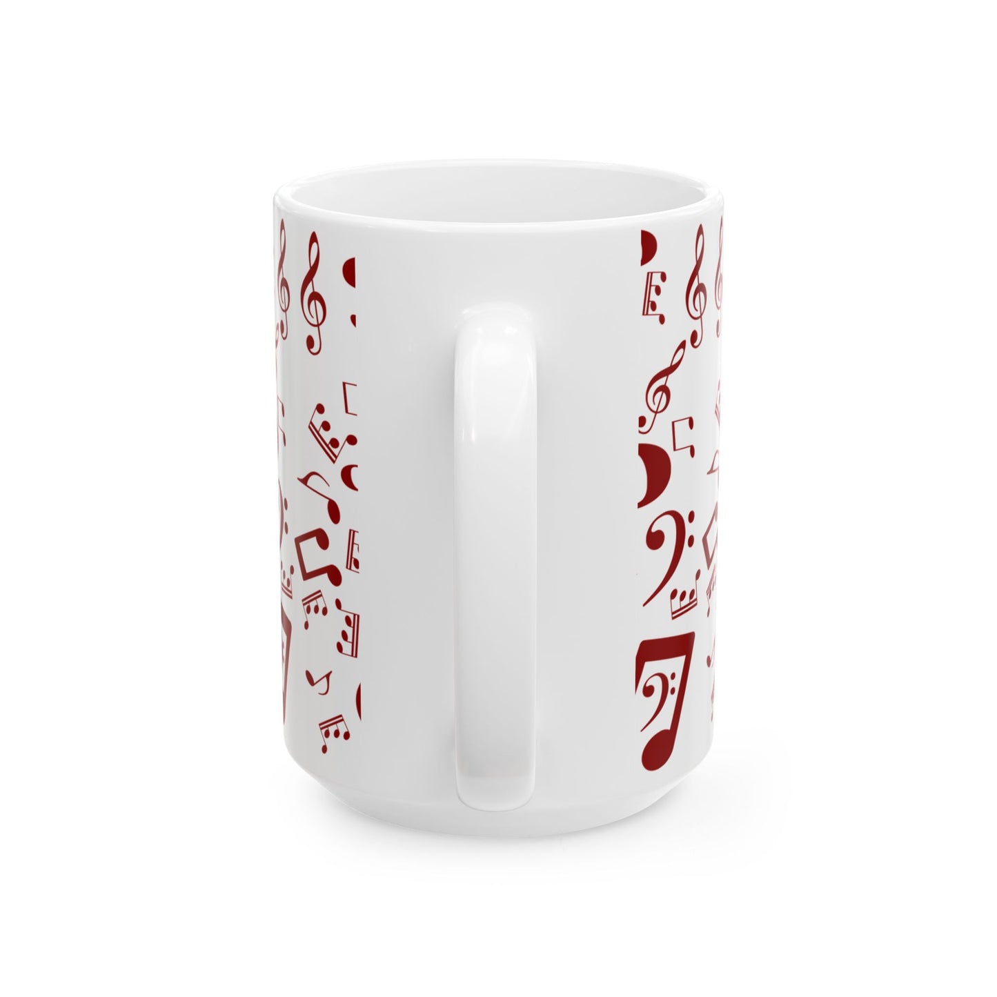 Musical Notes Ceramic Mug - Perfect Gift for Music Lovers, Tea & Coffee Mug, 11oz & 15oz Sizes, Unique Gift for Musicians, Home Decor