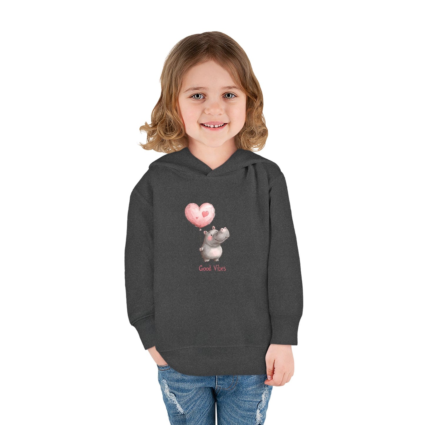 Good Vibes Toddler Hoodie, Cute Kids Pullover, Fleece Jacket, Fun Gifts for Toddlers, Baby Shower Present, Birthday Outfit