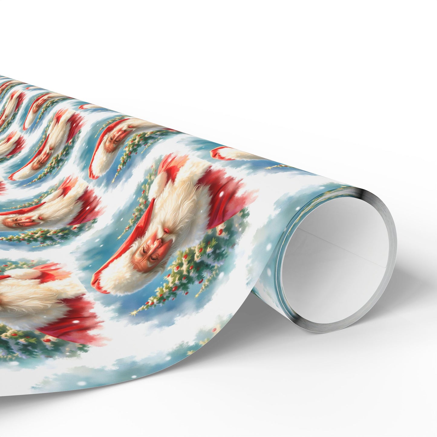 Festive Wrapping Paper | Holiday Gift Wrap, Christmas Decor, Santa Print, Eco-Friendly Wrap, Party Supplies