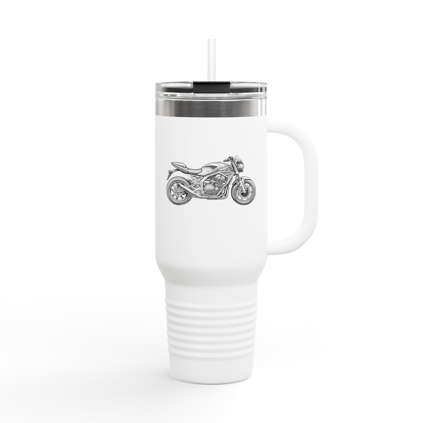 Motorcycle Insulated Travel Mug, 40oz - Perfect Gift for Bikers, Outdoor Adventures, Road Trips, and Daily Commutes