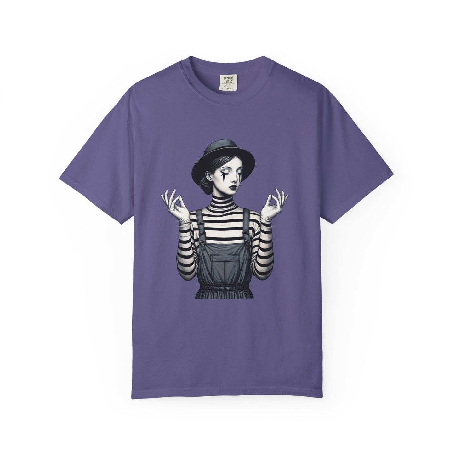 Gothic Striped Graphic Unisex T-Shirt, Edgy Casual Wear