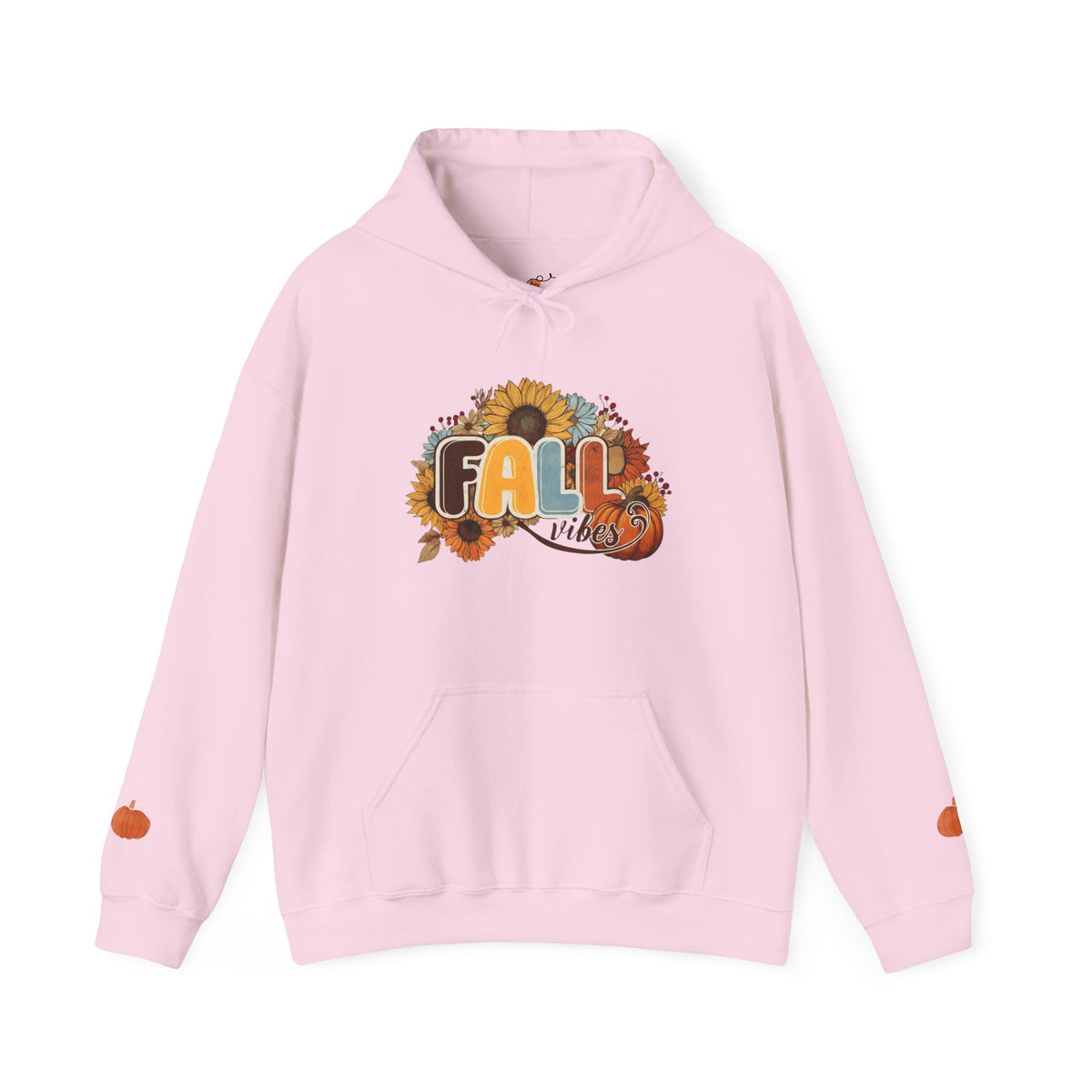 Cozy Fall Vibes Hoodie, Unisex Sweatshirt for Autumn, Pumpkin Design, Perfect for Thanksgiving, Gift for Friends, Seasonal Wear