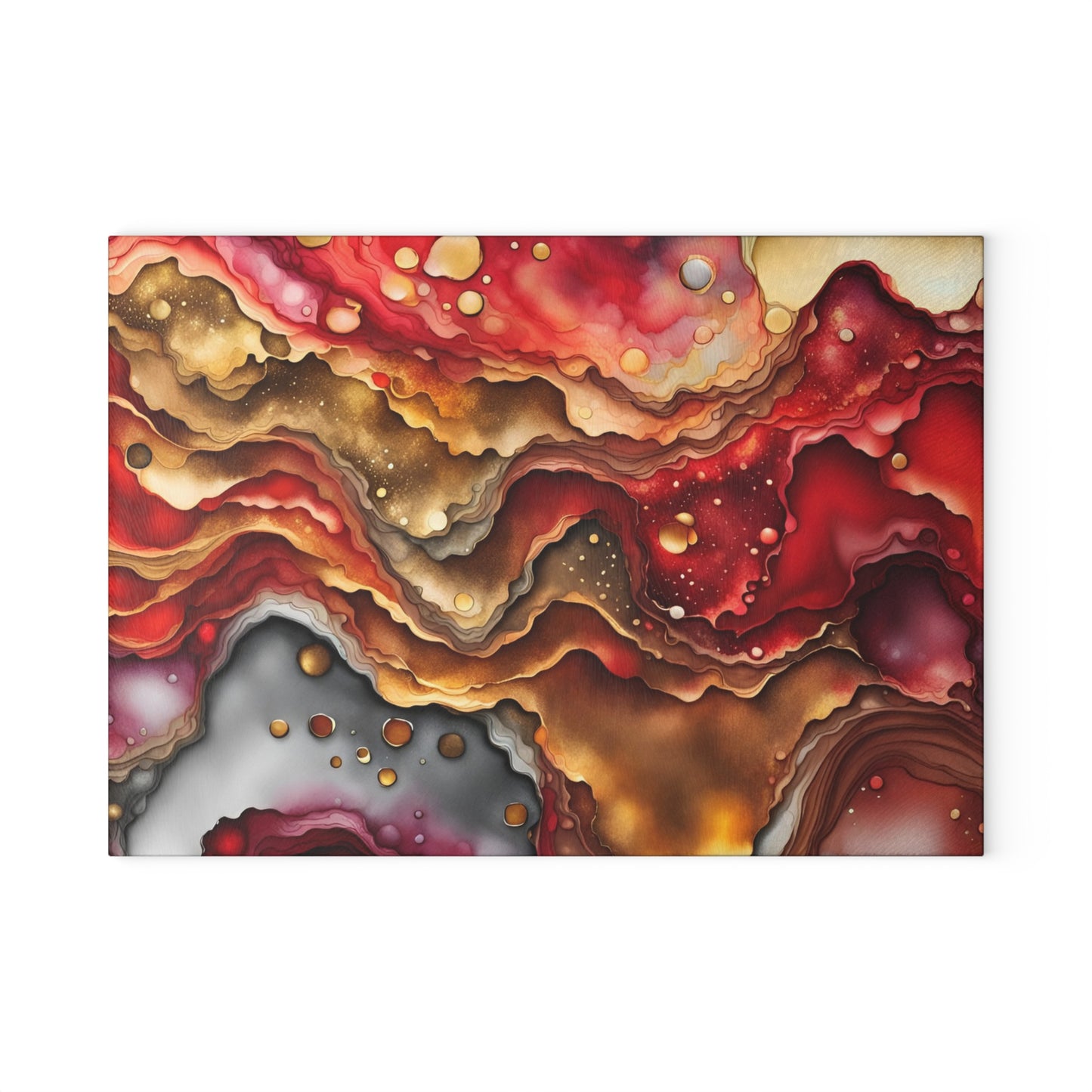 Elegant Resin-Inspired Glass Cutting Board - Perfect for Entertaining, Housewarming Gift, Kitchen Décor, Wedding Gift, Charcuterie Board