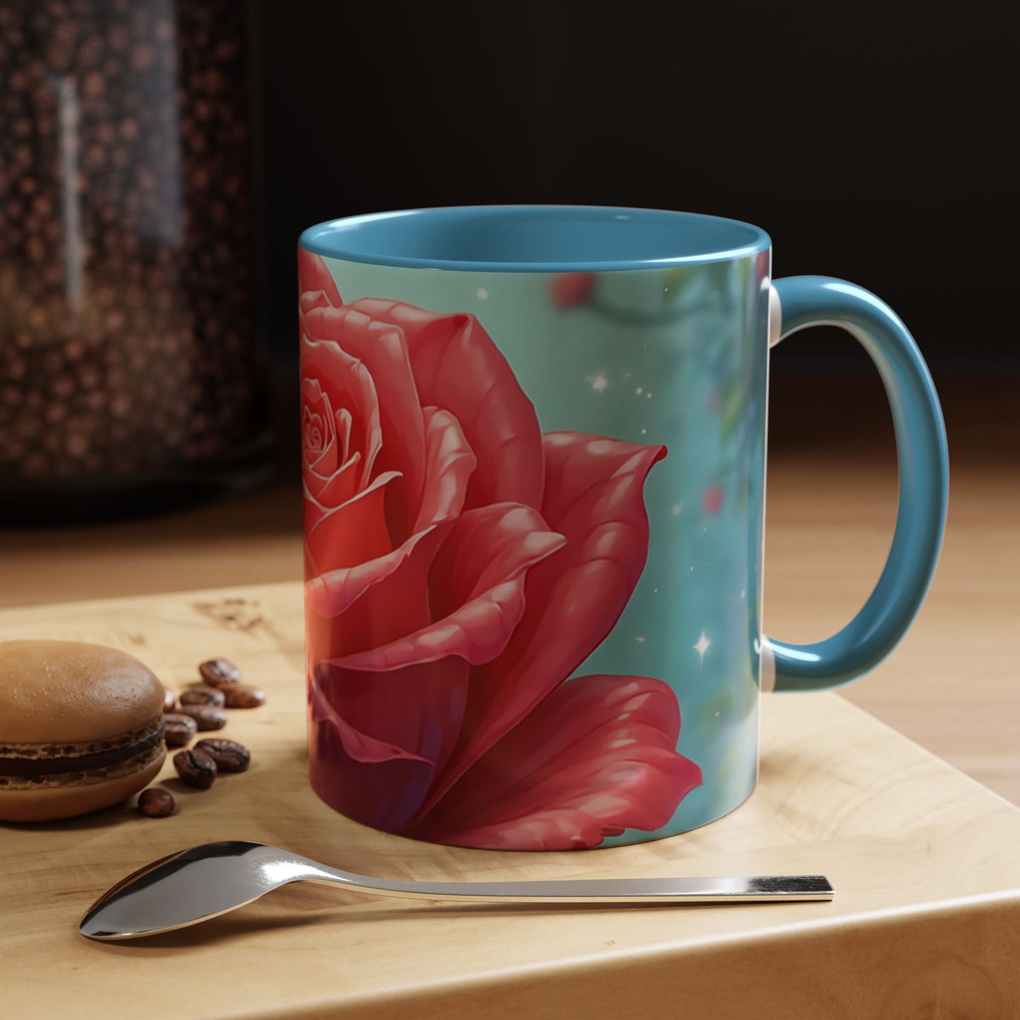 Elegant Rose Coffee Mug for Floral Lovers, Perfect Gift for Mother’s Day, Birthday, Home Decor, Garden Enthusiasts, Art Collectors
