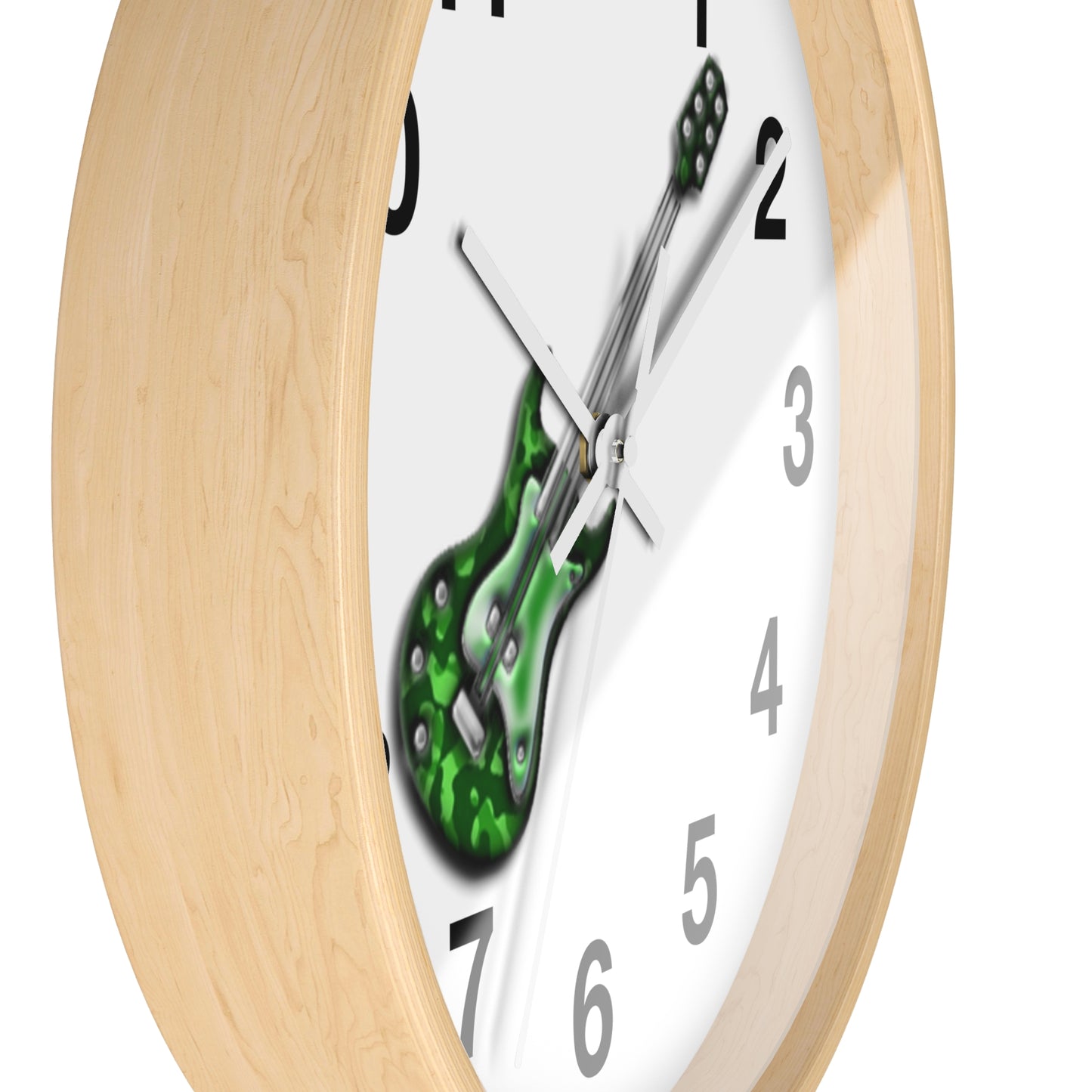 Guitar Wall Clock - Musicians Gift, Home Decor, Music Room Accessory, Timeless Instrument Art, Unique Bedroom Decor