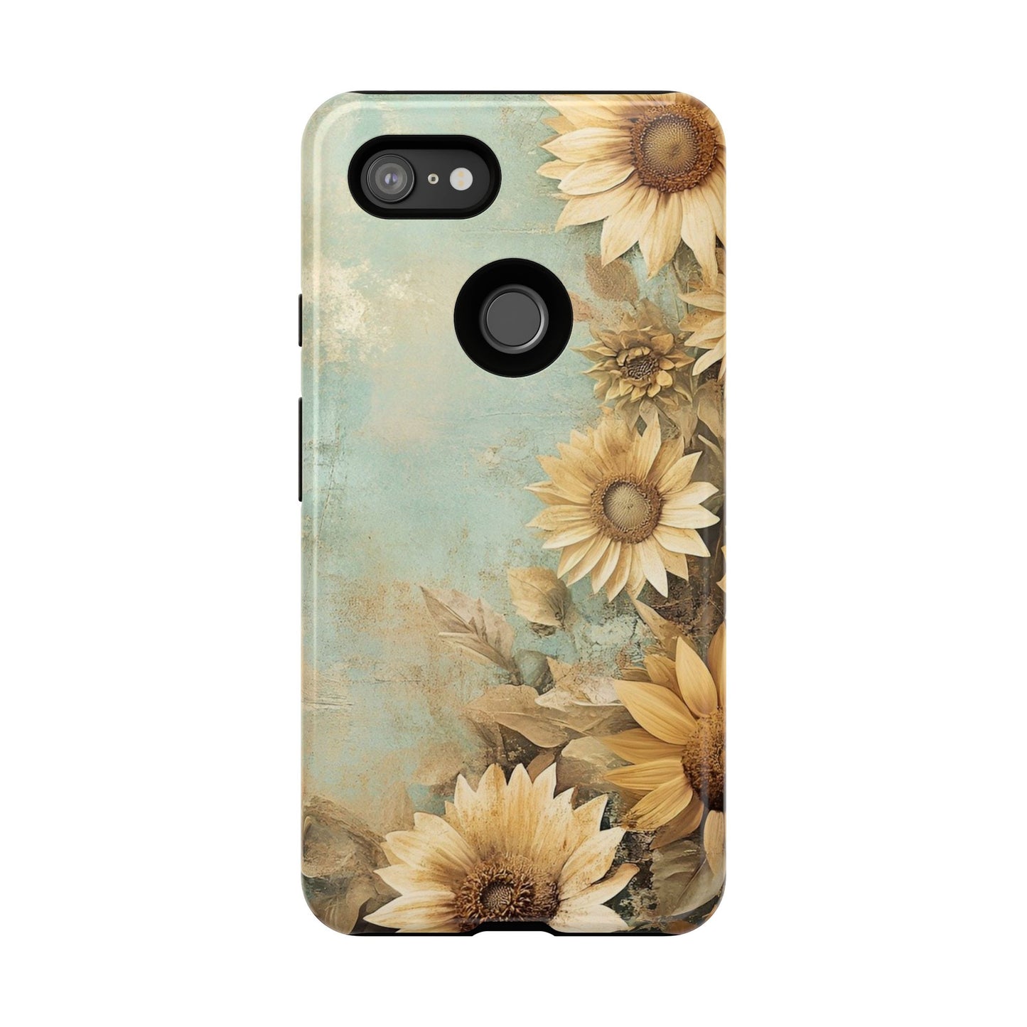 Sunflower Phone Case, Tough Shell Floral Cover, Nature Inspired Gift, Durable Protective Case, Perfect for Spring and Summer