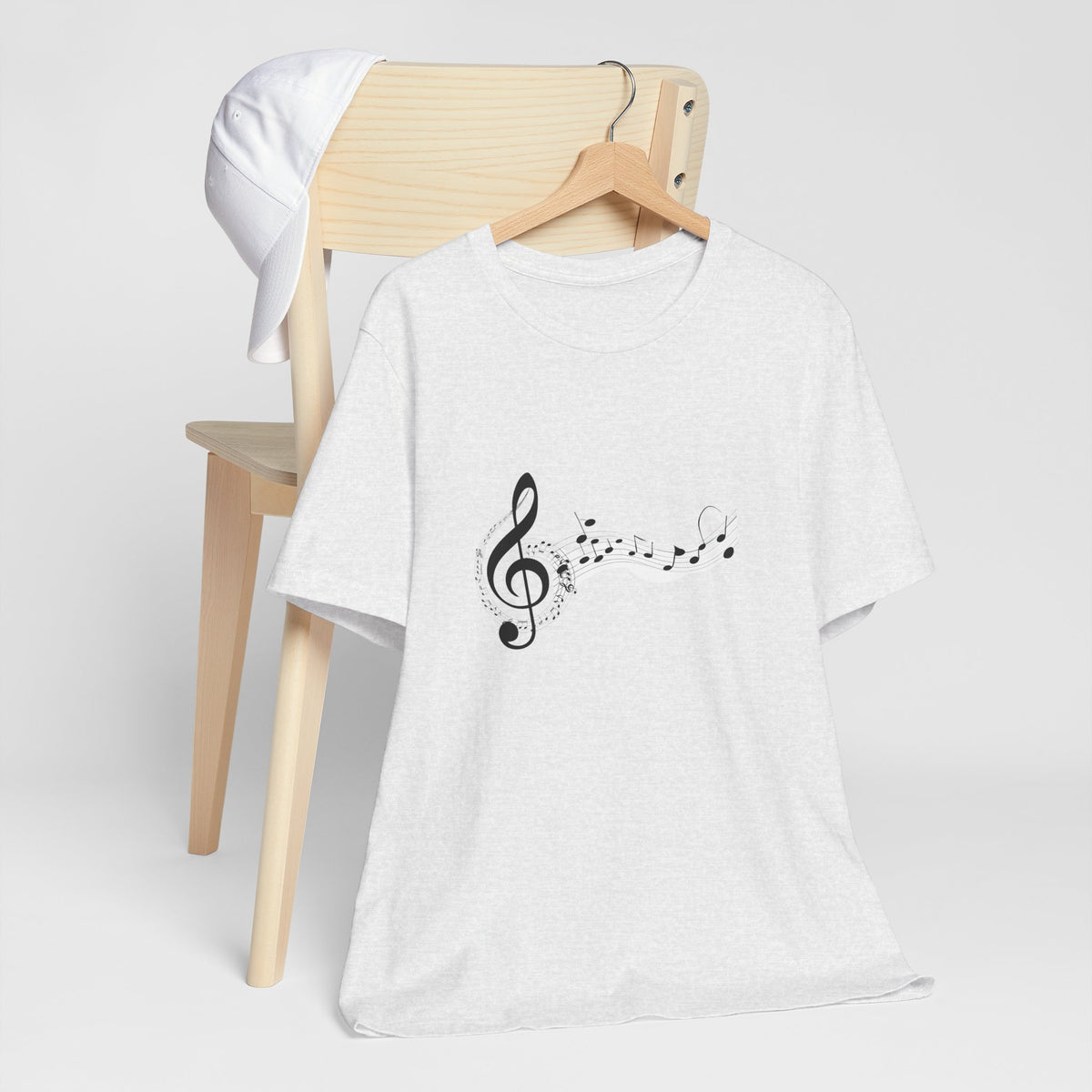 Musical Notes Short Sleeve Tee for Music Lovers