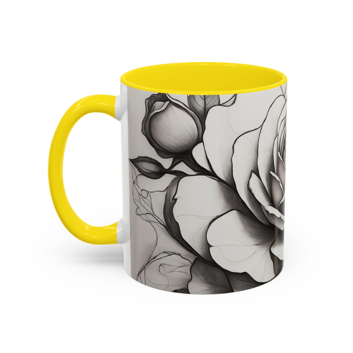 Elegant Floral Coffee Mug - Perfect Gift for Flower Lovers, Mother's Day, Birthdays, Home Decor, Office Use