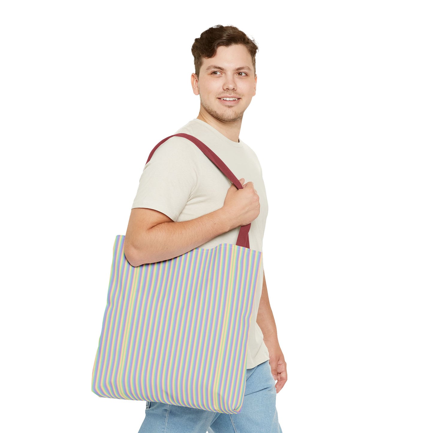 Colorful Striped Tote Bag | Reusable Shopping Bag, Beach Tote, Eco-Friendly Gift, Everyday Carryall, Summer Essentials