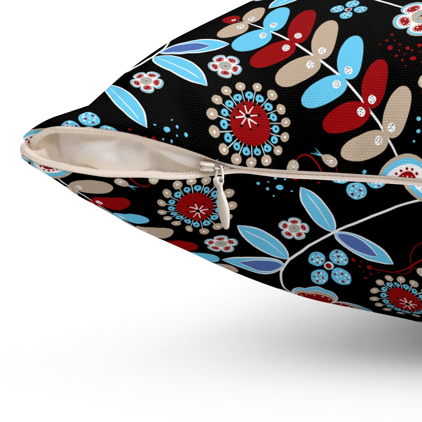 Floral Print Throw Pillow, Modern Decorative Cushion, Cozy Home Accent, Gift for Housewarming, Bohemian Style Decor