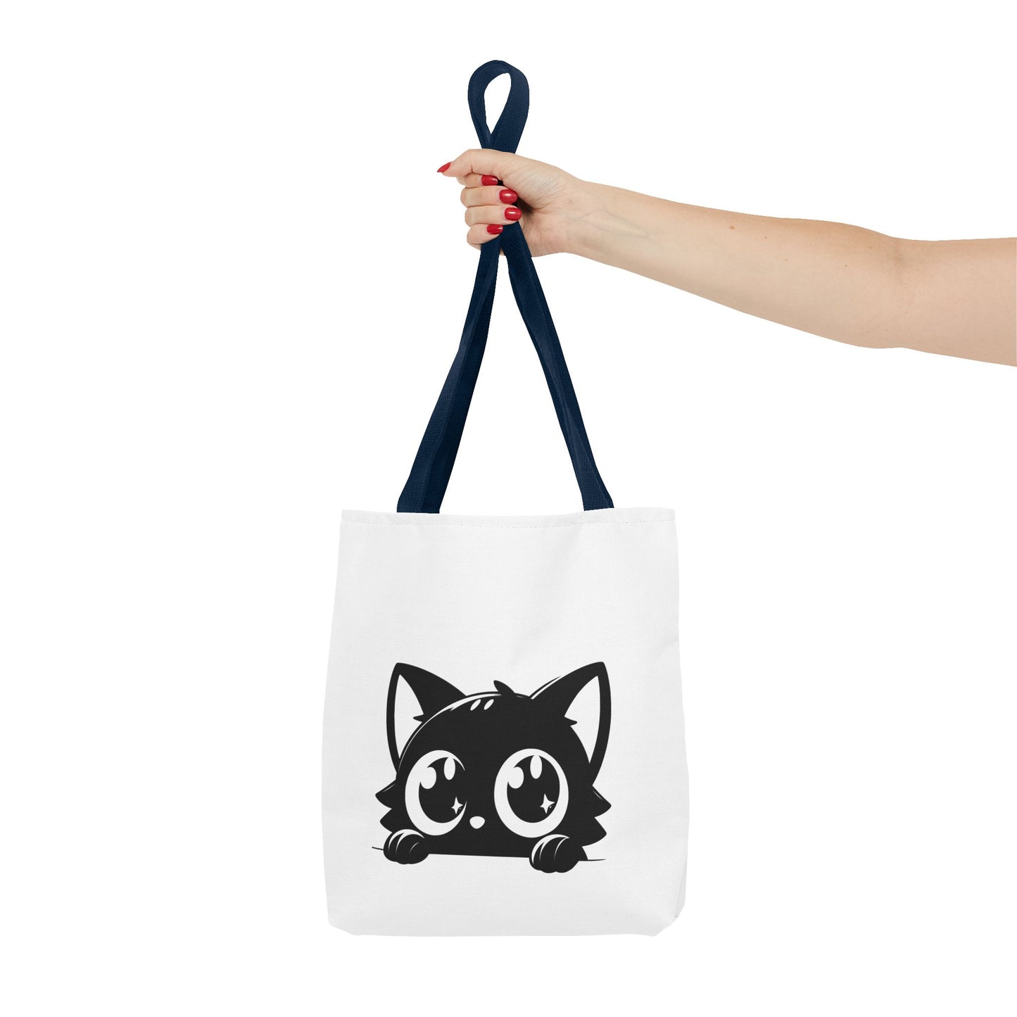 Adorable Cat Face Tote Bag | Cute Kitten Shopping Bag | Gift for Cat Lovers | Everyday Use | Eco-Friendly Accessory