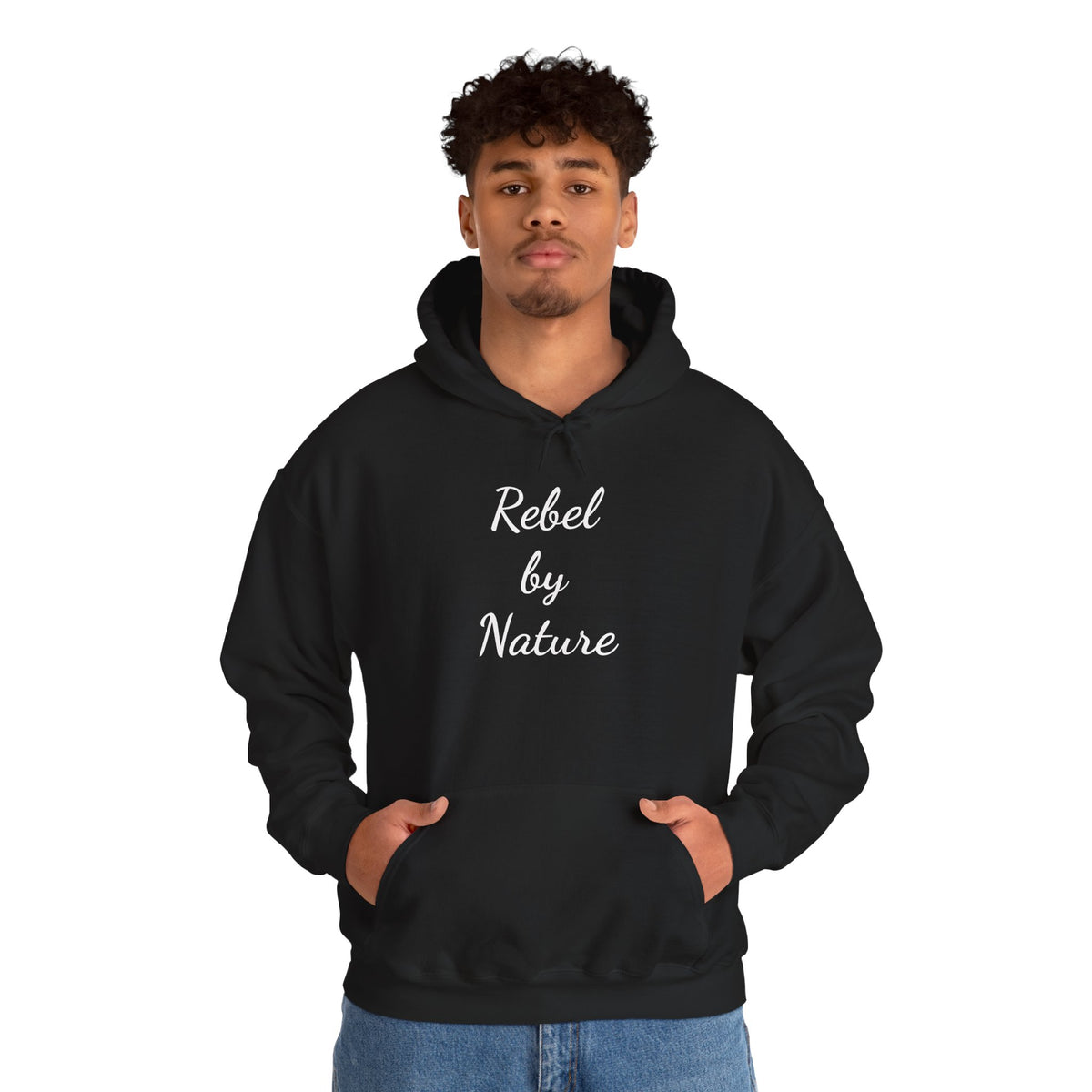 Rebel by Nature Hoodie - Unisex Heavy Blend Sweatshirt for Adventure Lovers
