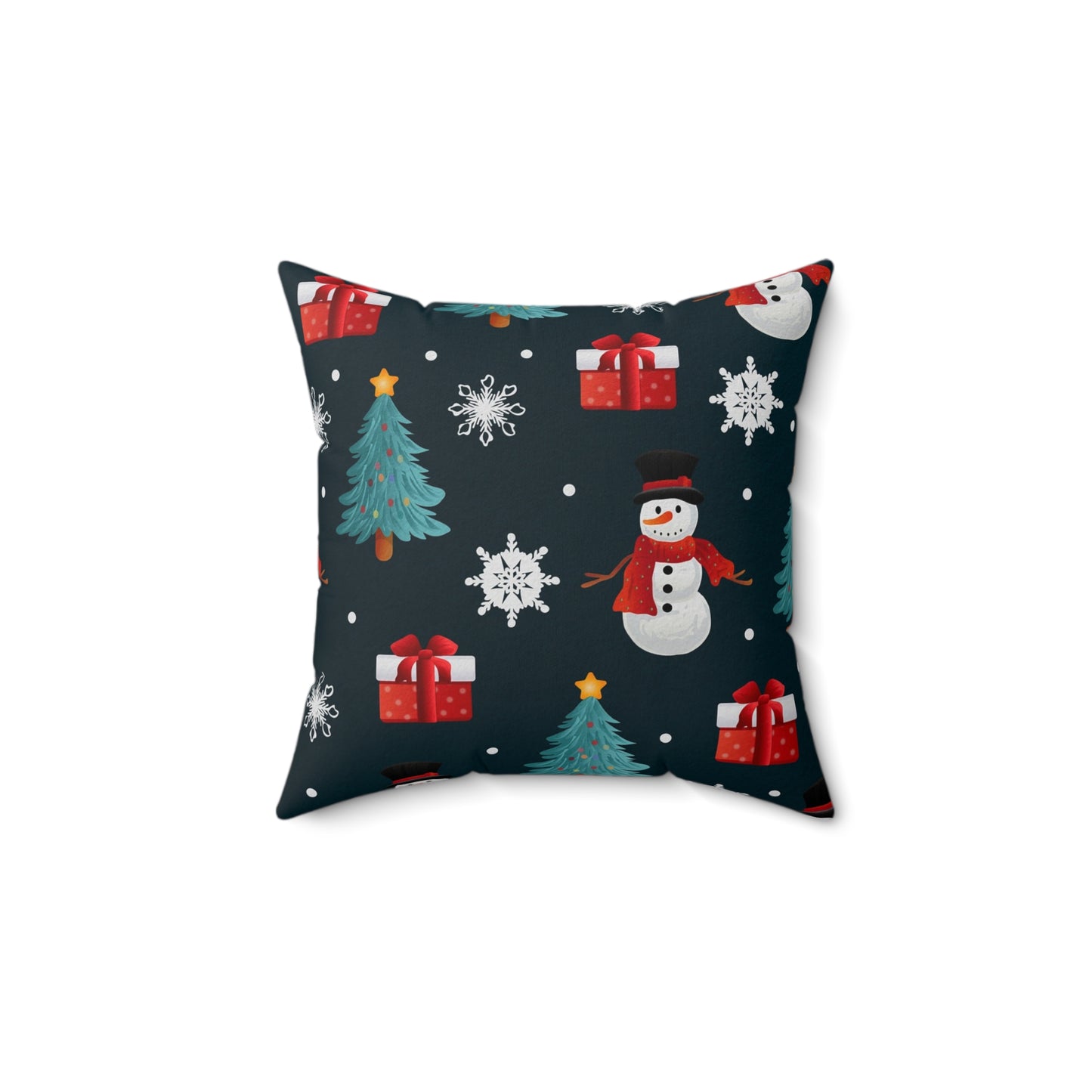 Festive Christmas Pillow, Winter Decor, Snowman Cushion, Holiday Home Accent, Gift for Christmas Lovers