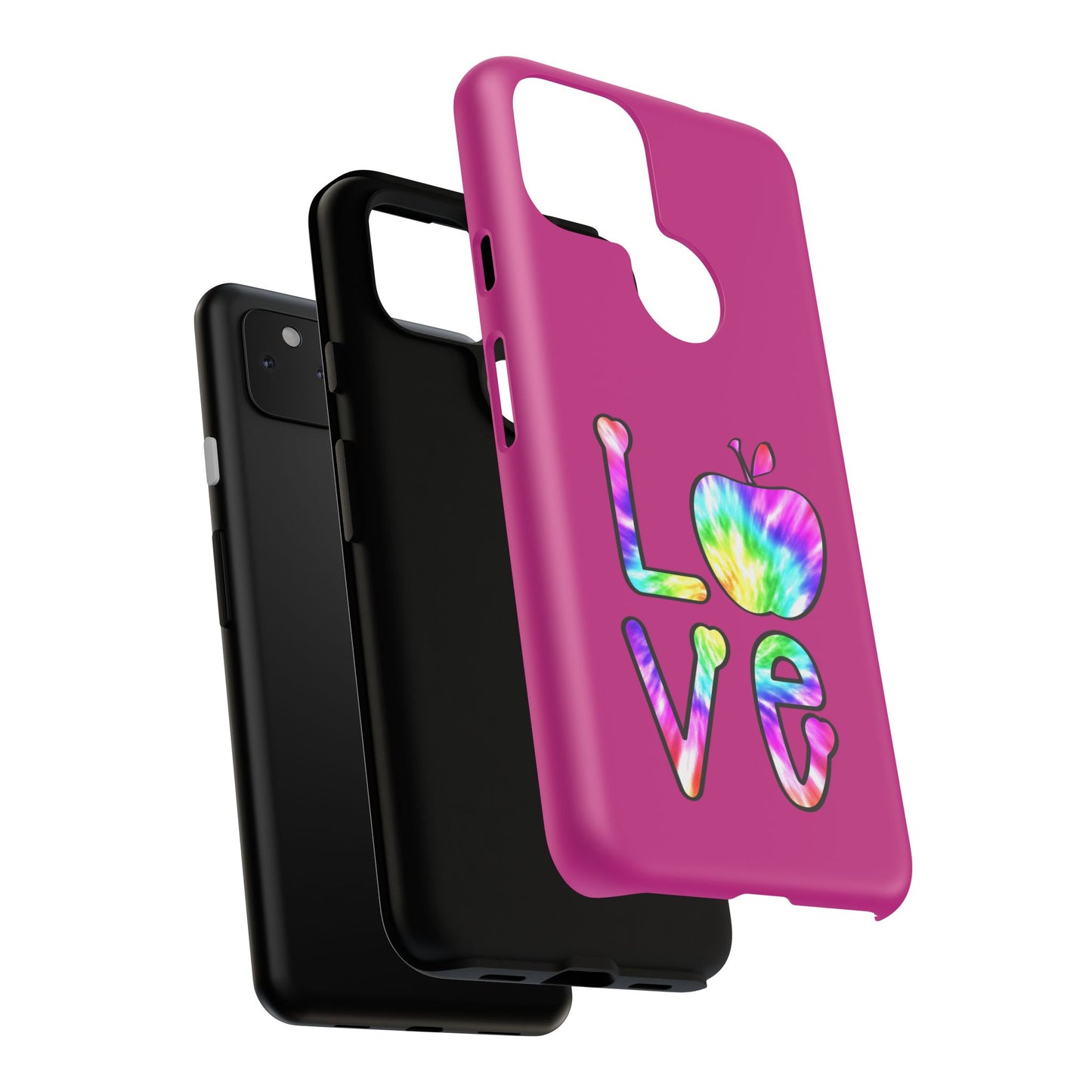 Colorful Love Phone Case, Tough Cases for iPhone, Cute Phone Accessory, Gift for Her, Summer Vibe Phone Cover