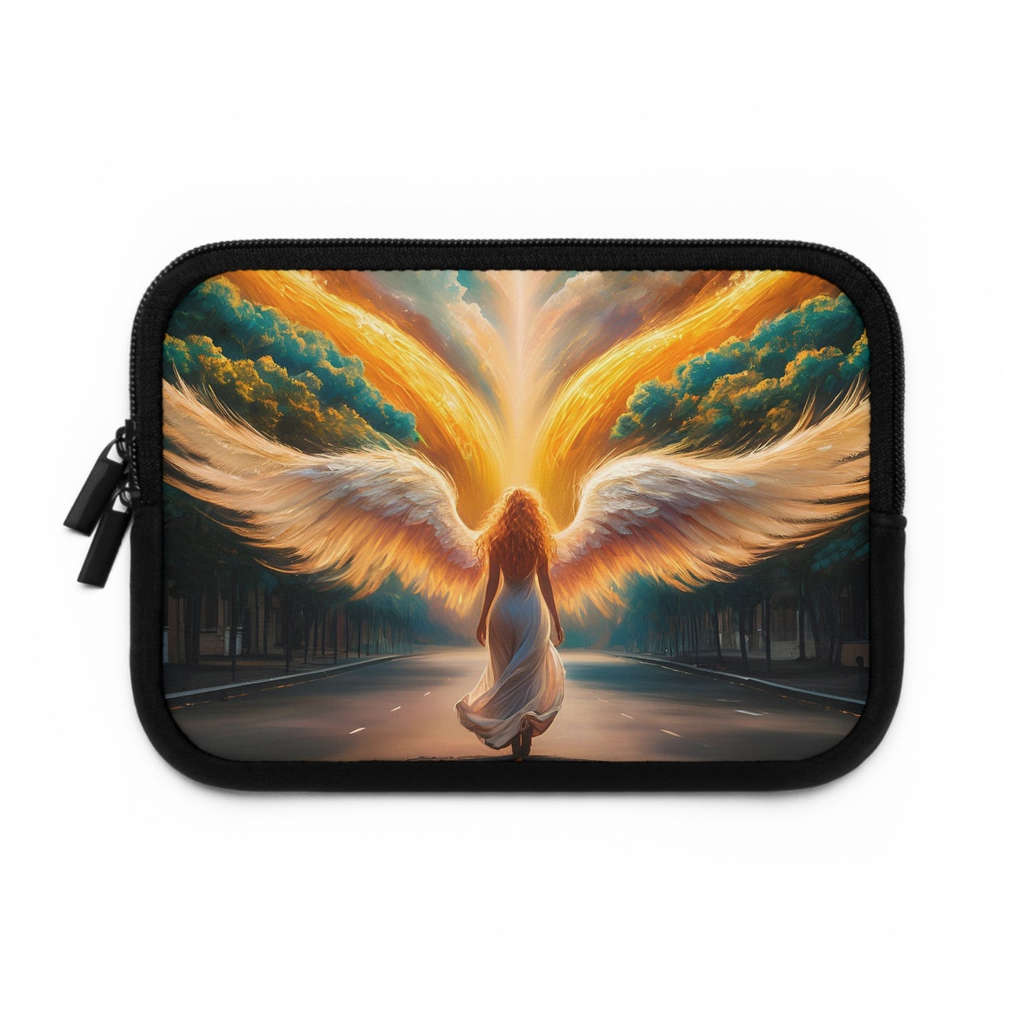 Angel Wings Laptop Sleeve, Dreamy Computer Case, Stylish Tech Pouch, Gift for Students, Protective Laptop Bag