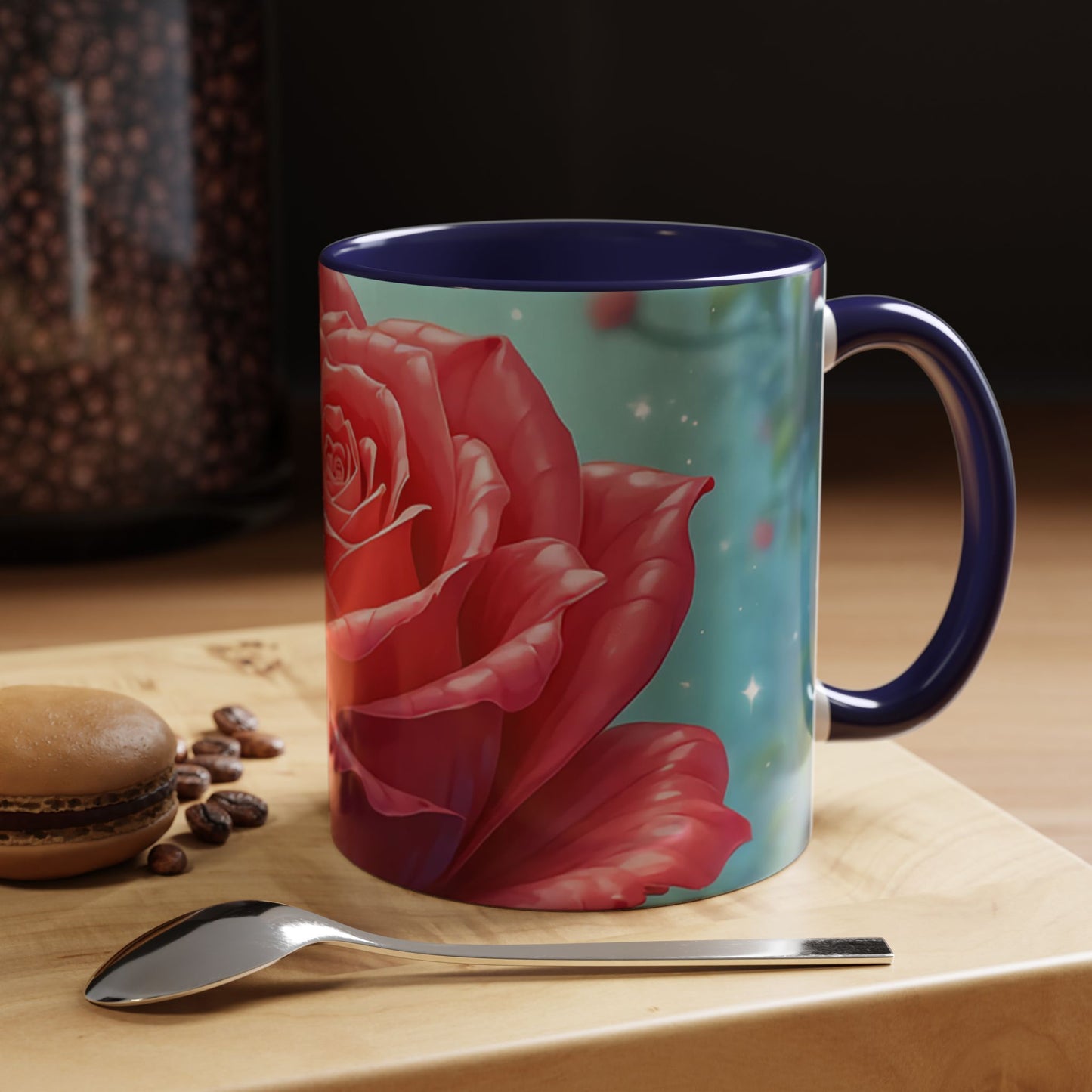 Elegant Rose Coffee Mug for Floral Lovers, Perfect Gift for Mother’s Day, Birthday, Home Decor, Garden Enthusiasts, Art Collectors