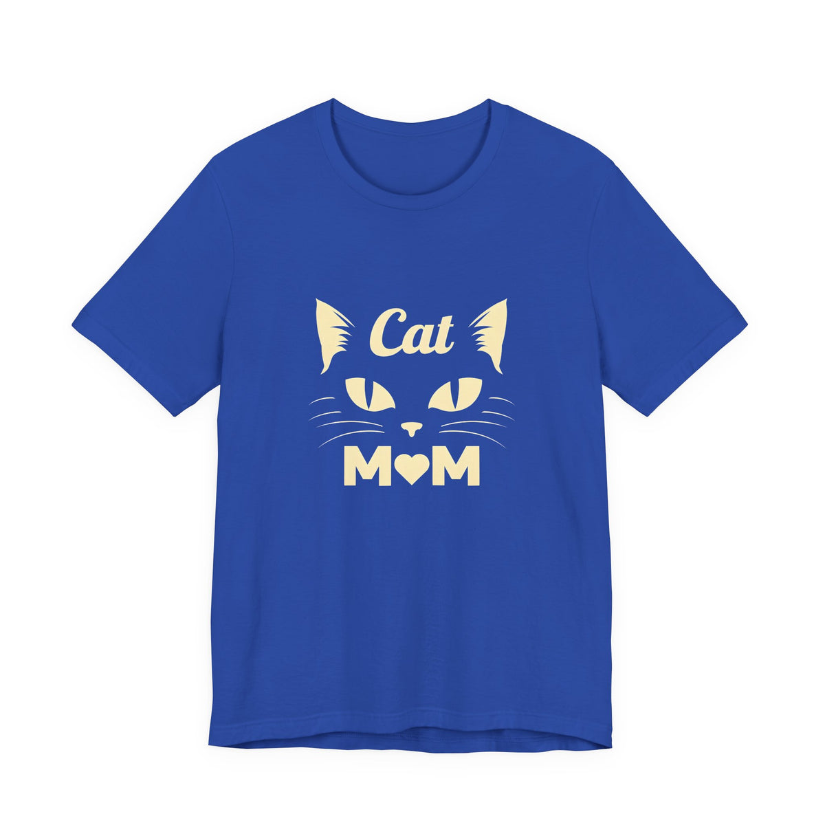 Cat Mom T-Shirt — Cute Cat Face Graphic Tee for Cat Lovers