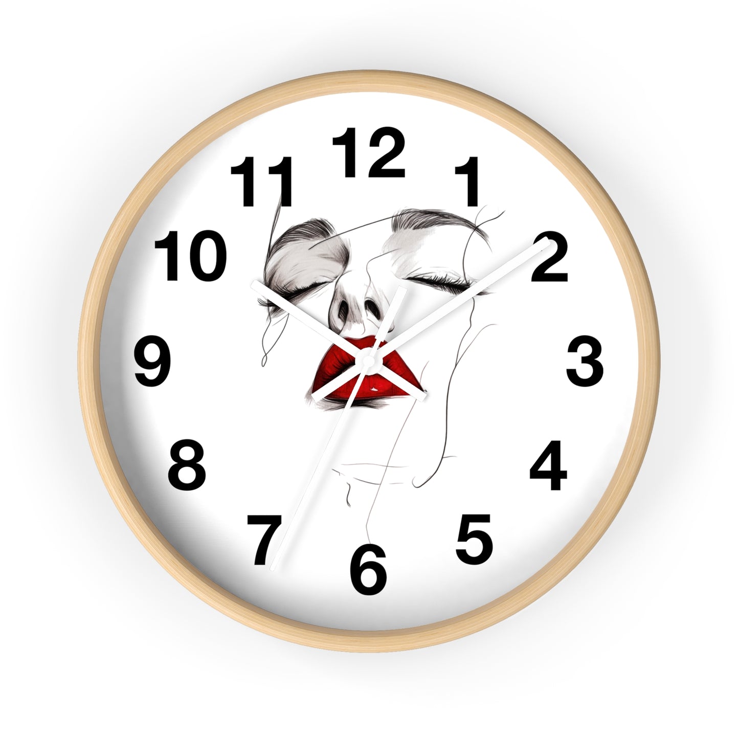 Stylish Art Deco Wall Clock, Modern Home Decor, Unique Gift for Her, Elegant Timepiece, Living Room Art