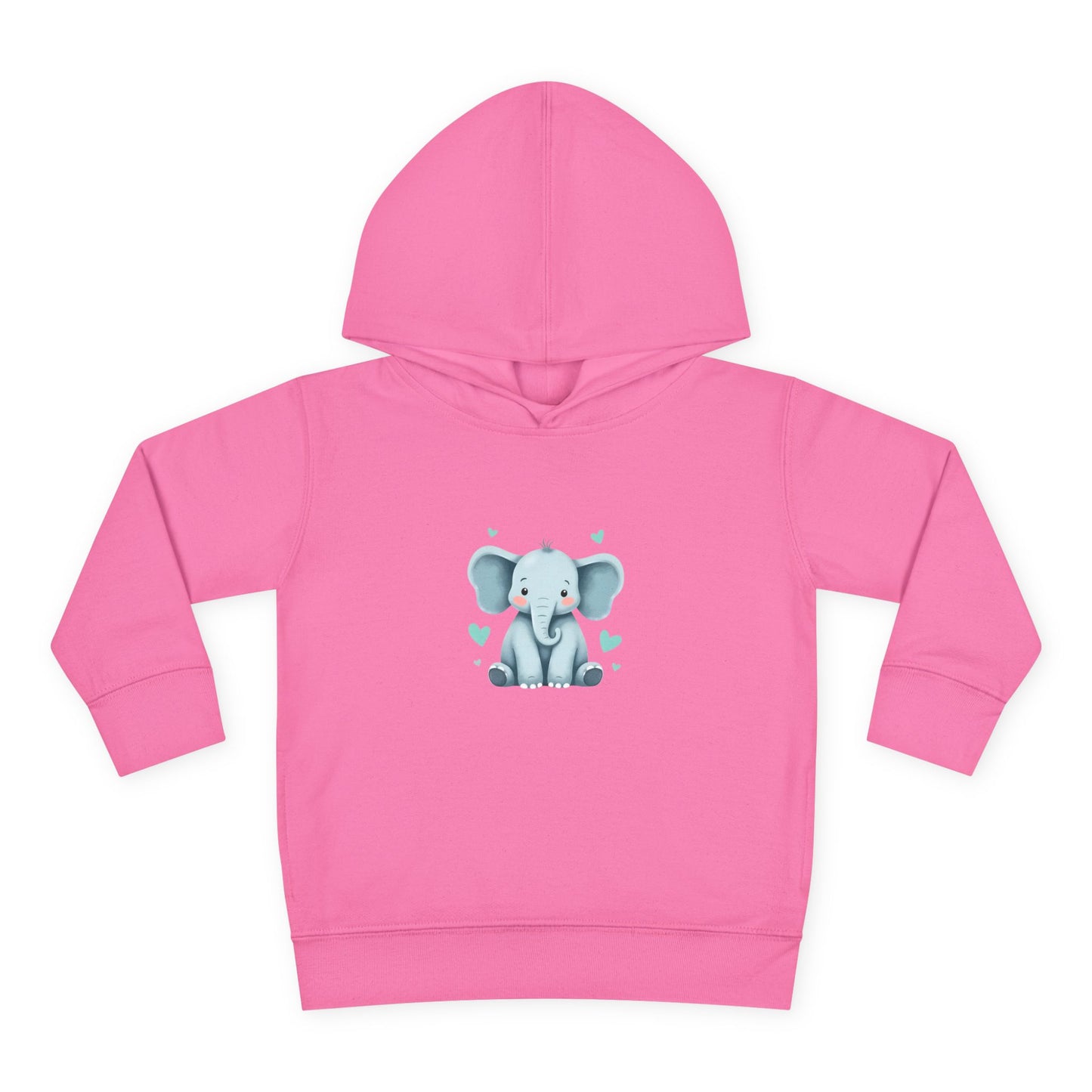 Adorable Elephant Toddler Fleece Hoodie, Kids Pullover, Baby Shower Gift, Birthday Present, Cute Animal Apparel, Cozy Toddler Wear