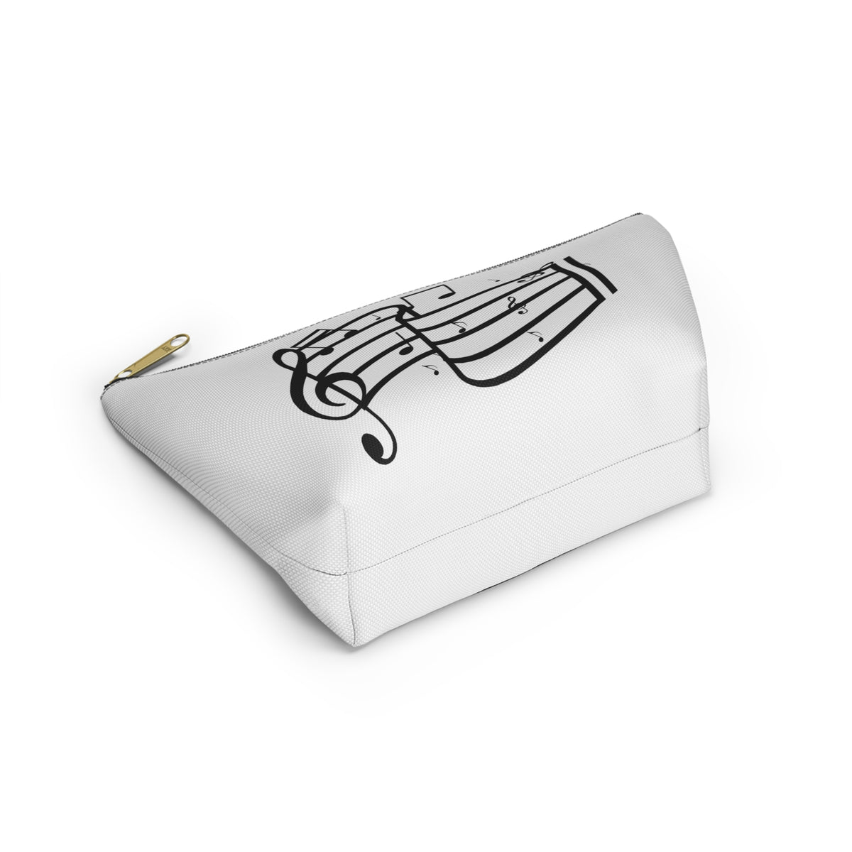 Music Notes Accessory Pouch — T-Bottom Makeup & Gadget Organizer