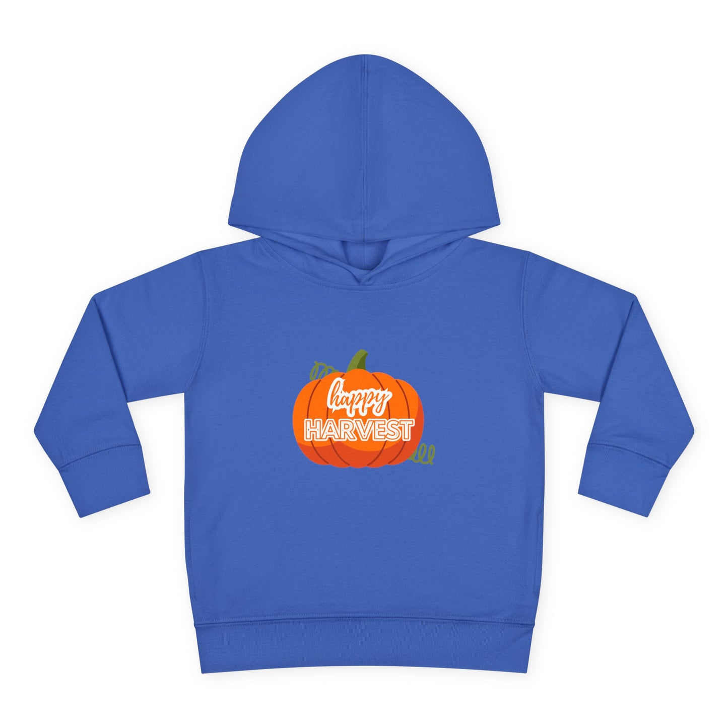 Toddler Happy Harvest Pullover Hoodie, Fall Kids Sweatshirt, Pumpkin Hoodie, Thanksgiving Gift, Cozy Autumn Wear