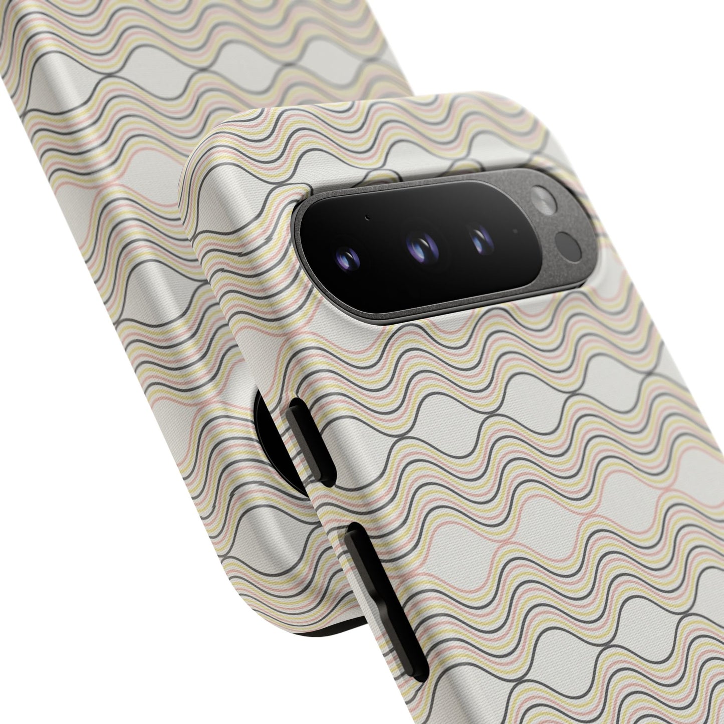 Stylish Phone Case for Tough Protection, Wavy Design, Chic Accessory, Gift for Her, Trendy Tech, Holiday Gift Idea