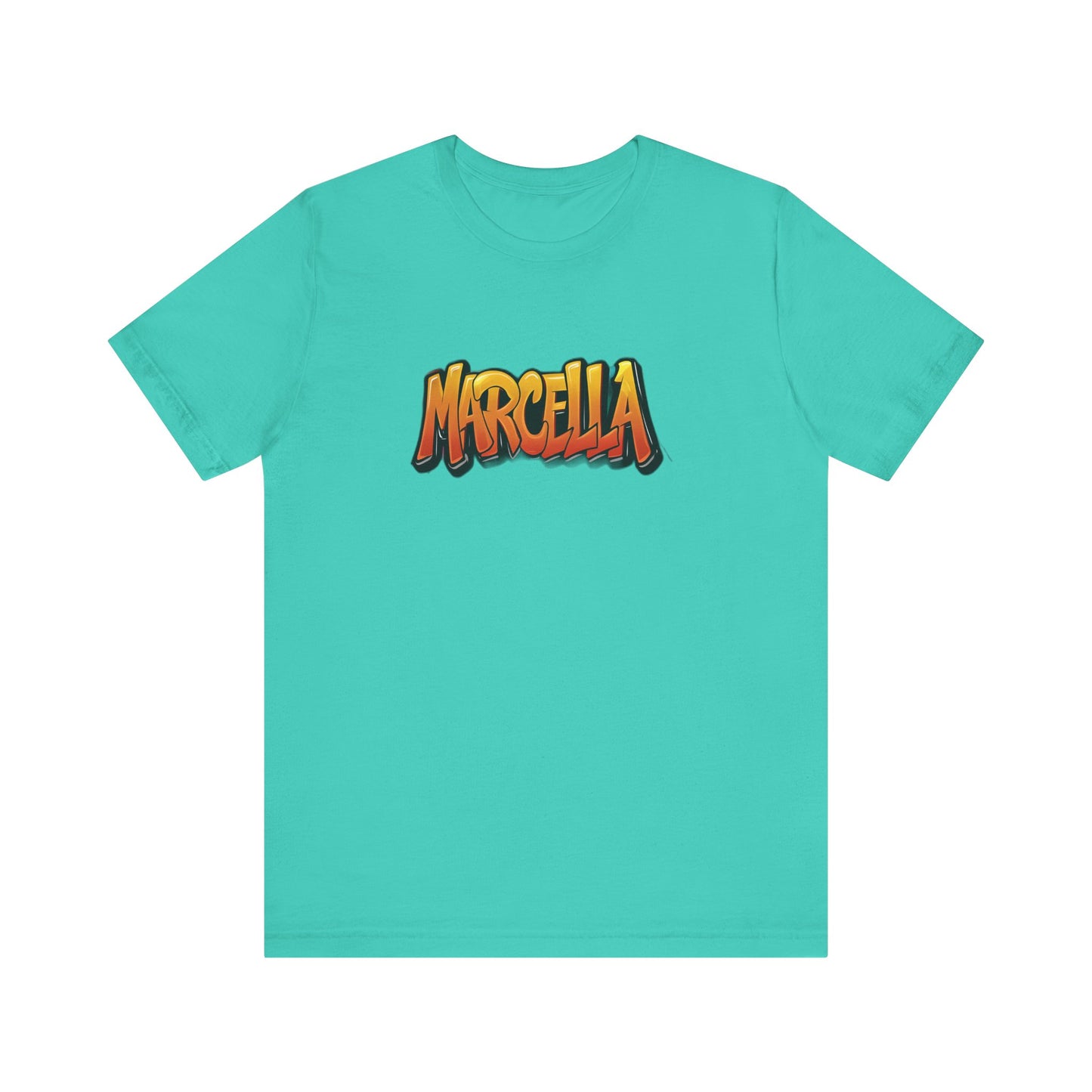 Marcella Graphic Tee, Unisex Short Sleeve Shirt for Casual Wear, Gift for Friends, Summer Outfit, Unique Name Shirt