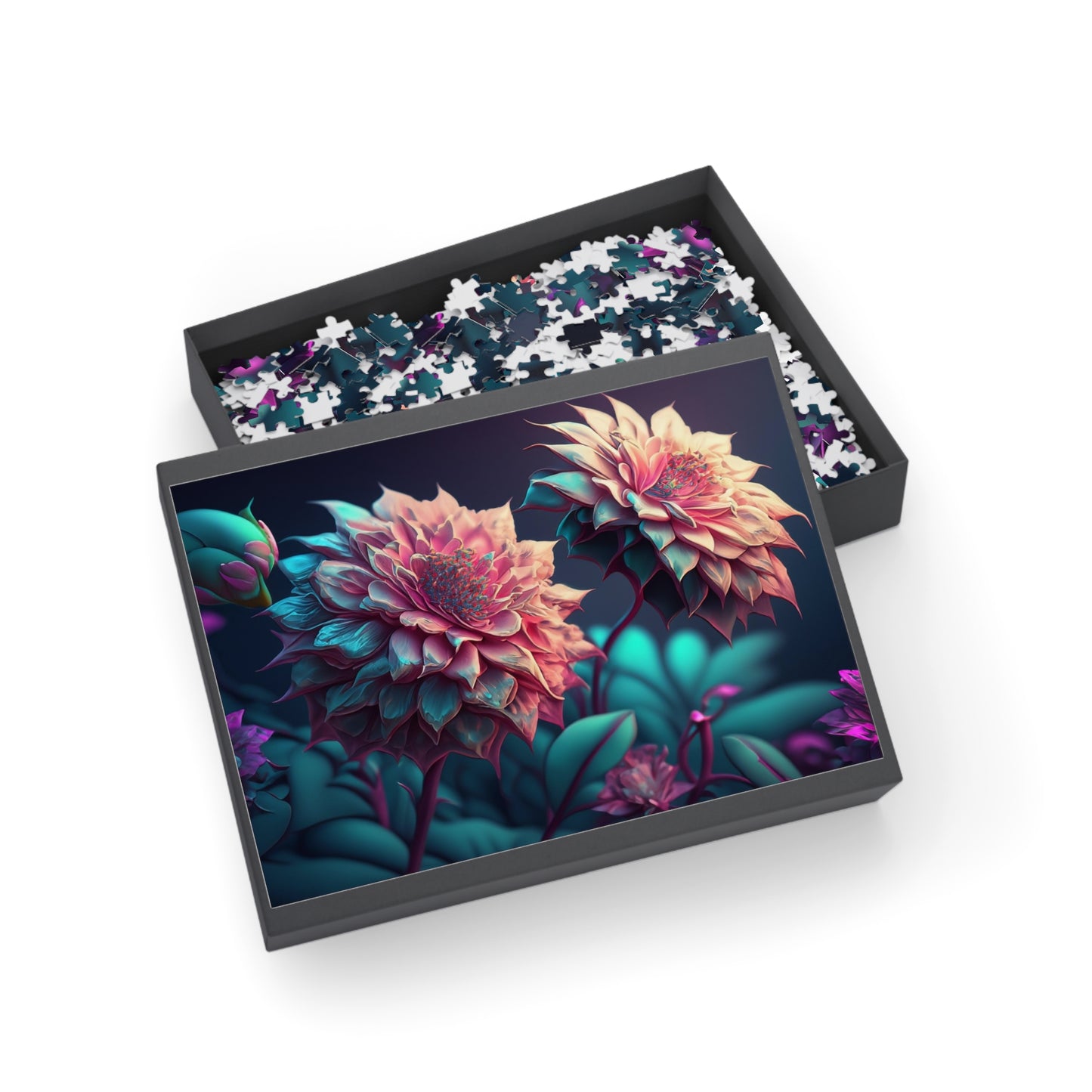 Floral Art Jigsaw Puzzle - 96 to 1000 Pieces, Home Decor, Family Fun, Gift for Puzzle Lovers, Flower Artwork, Relaxation Activity