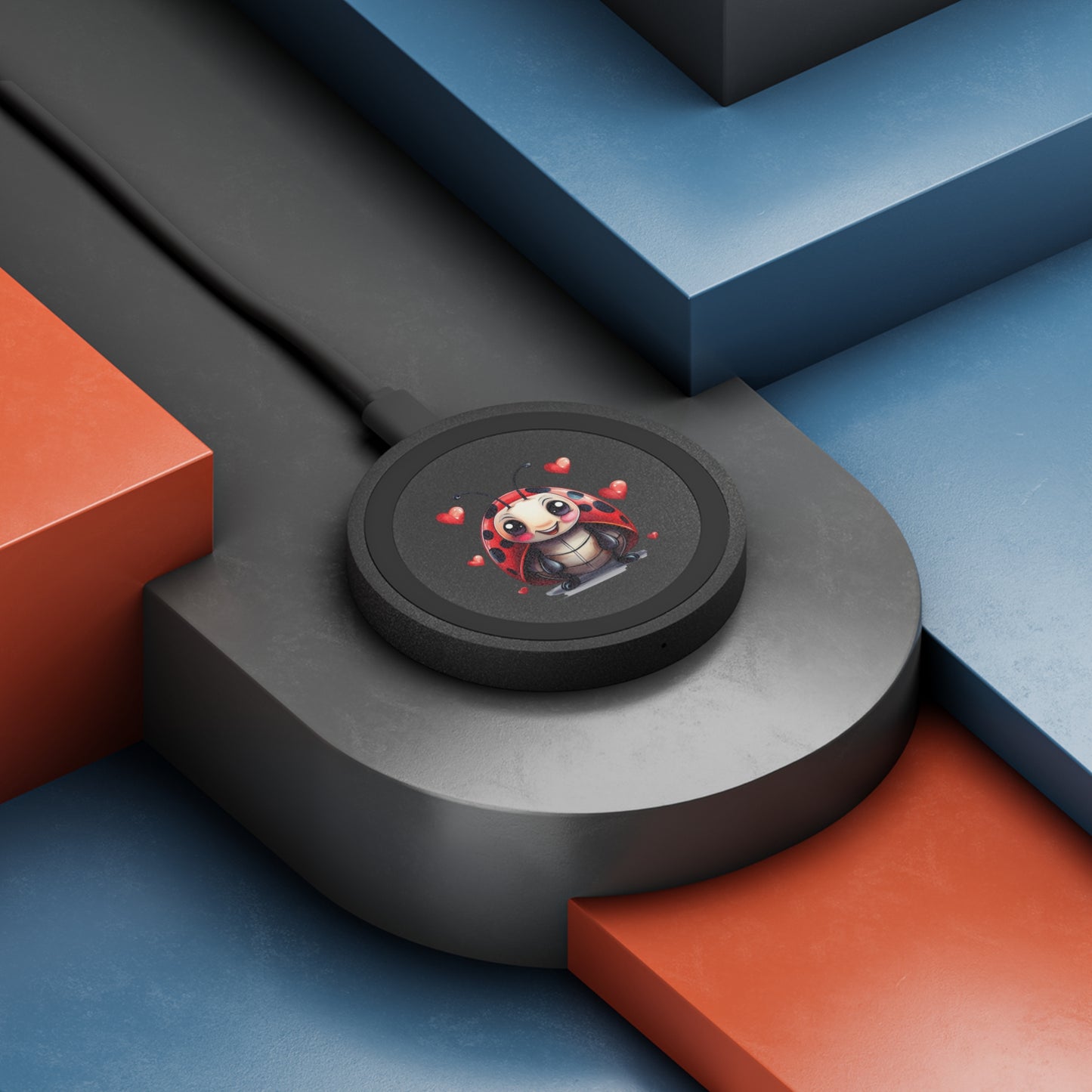 Wireless Charging Pad — Cute Ladybug Design, 5W Qi Fast Charger