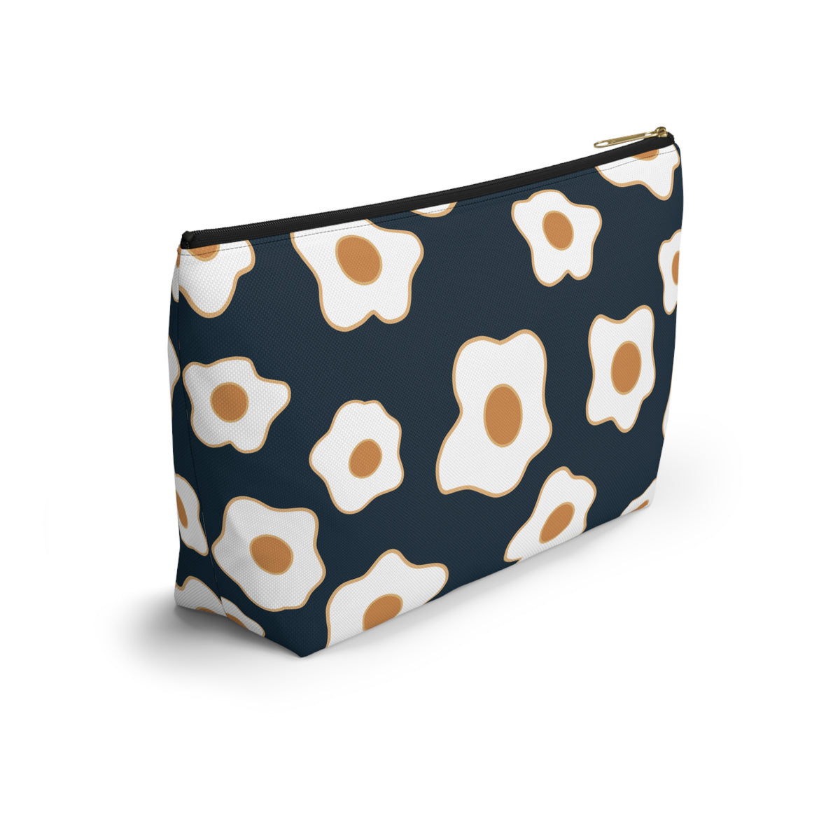 Egg Pattern Accessory Pouch | Cute Makeup Bag, Travel Organizer, Gift for Her, Egg Lover, Fun Pouch, Floral Cosmetic Bag