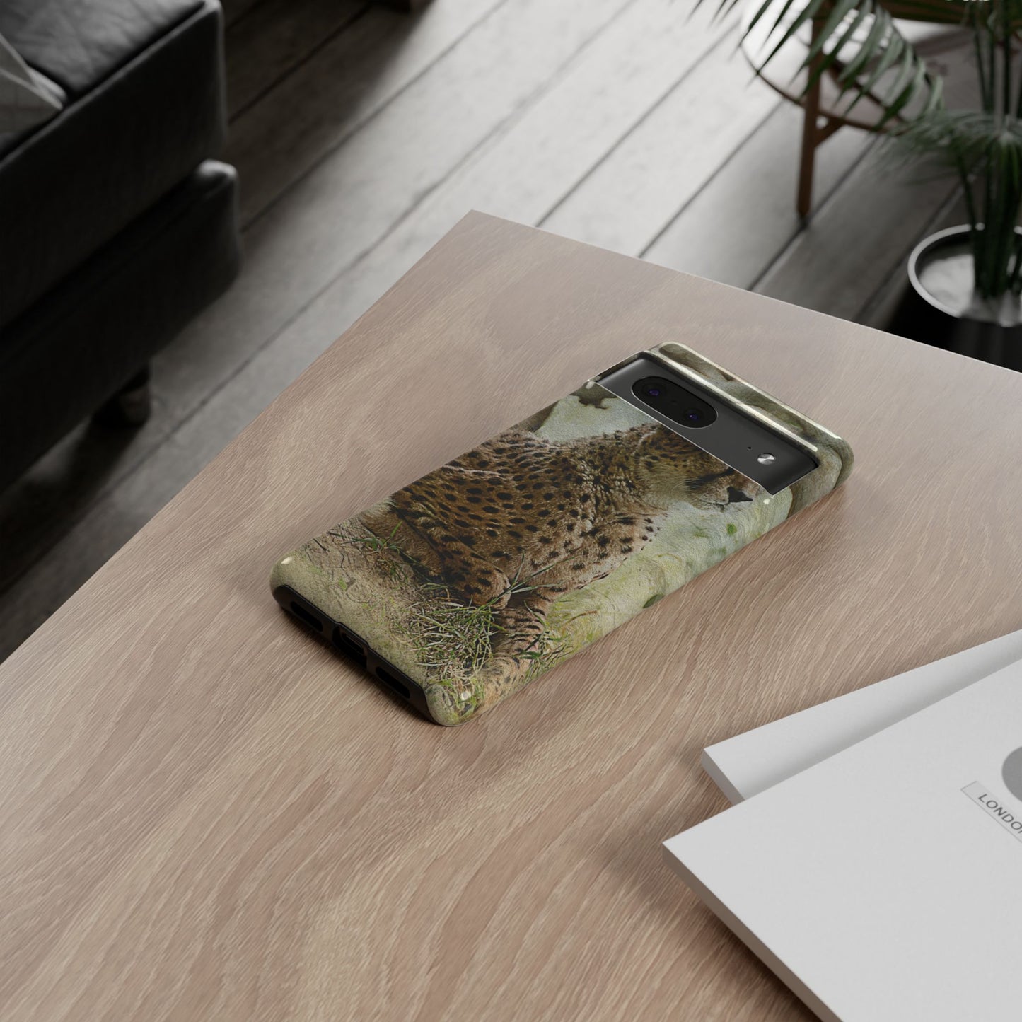 Cheetah Phone Case, Tough Cases, Animal Lover Gift, Wildlife Protection, Eco-Friendly Mobile Cover, Unique Phone Accessory