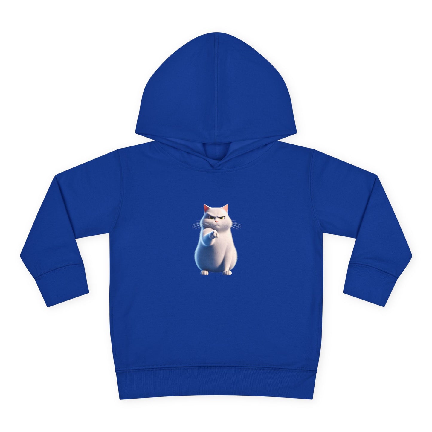 Cute Cat Toddler Hoodie, Fleece Pullover, Kids Sweatshirt, Birthday Gift, Animal Lover Apparel, Cozy Kids Clothing