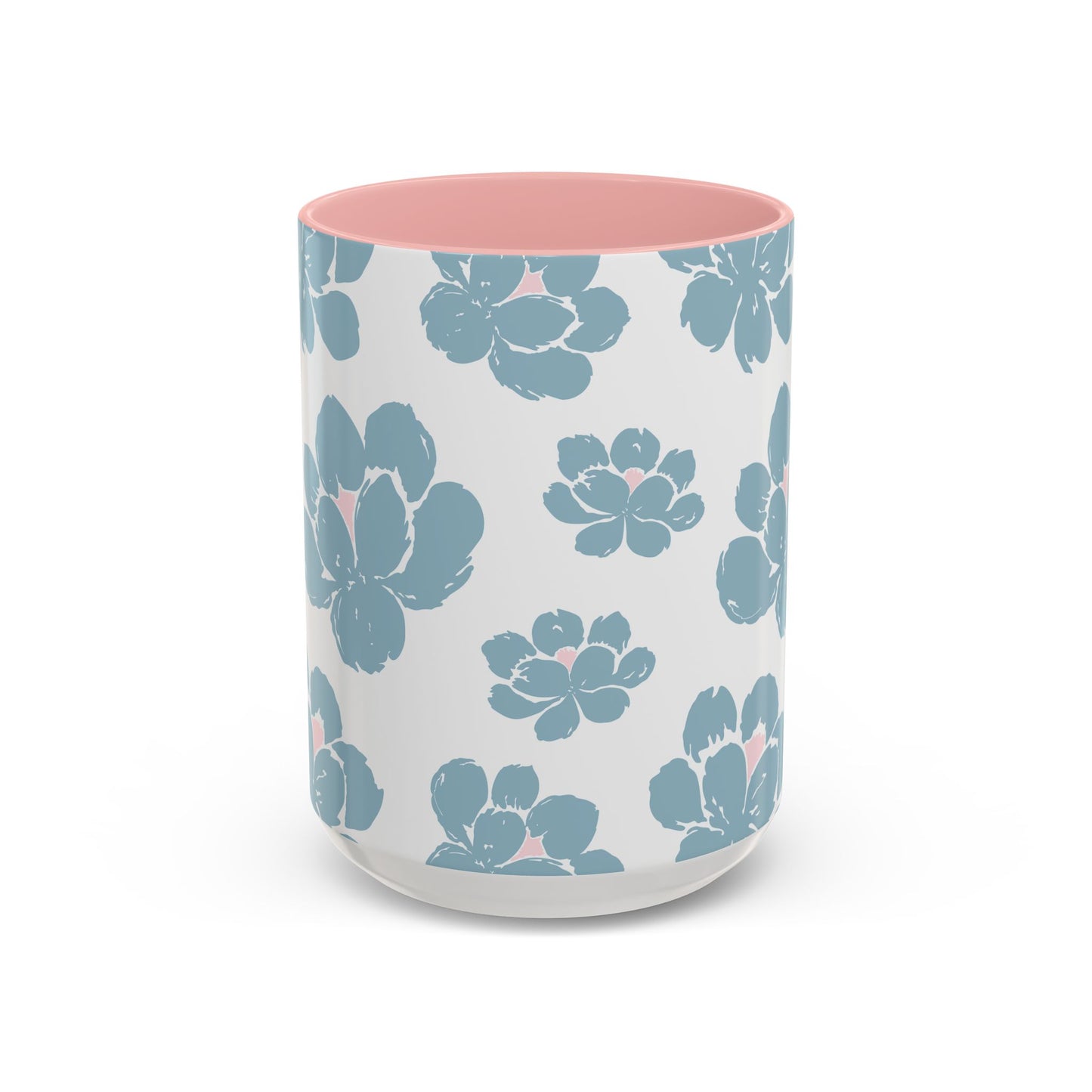 Floral Accent Coffee Mug - Elegant Drinkware, Perfect Gift for Her, Home Decor, Mother's Day, Birthday, Coffee Lovers