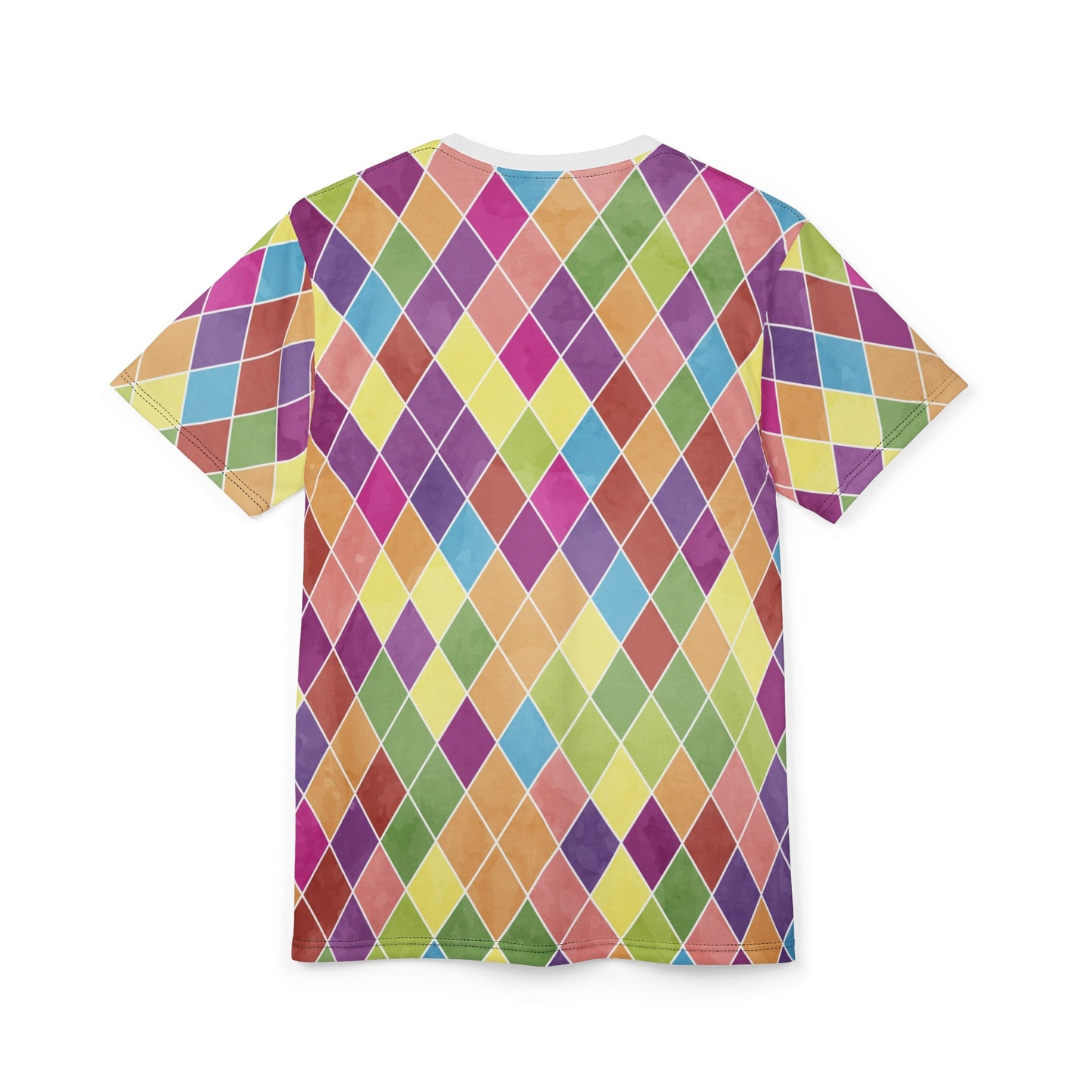 Colorful Geometric Pattern Unisex Tee, Vibrant Casual Wear, Art Tee, Festival Shirt, Summer Outfit, Gift for Him/Her