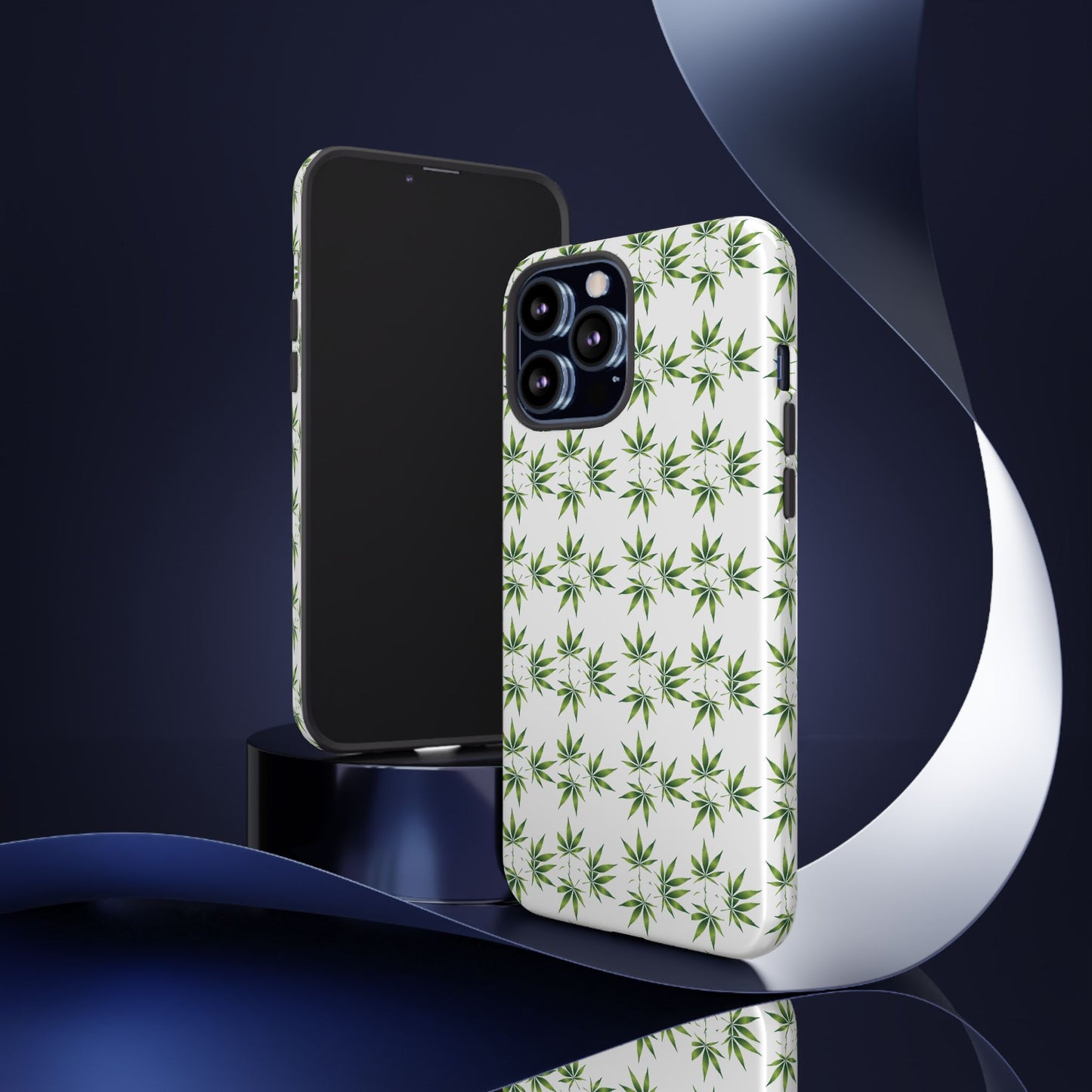 Stylish Phone Case with Cannabis Leaf Design, Durable Phone Cover, Gift for Stoner Friends, Unique Phone Accessory, Nature-Inspired Design