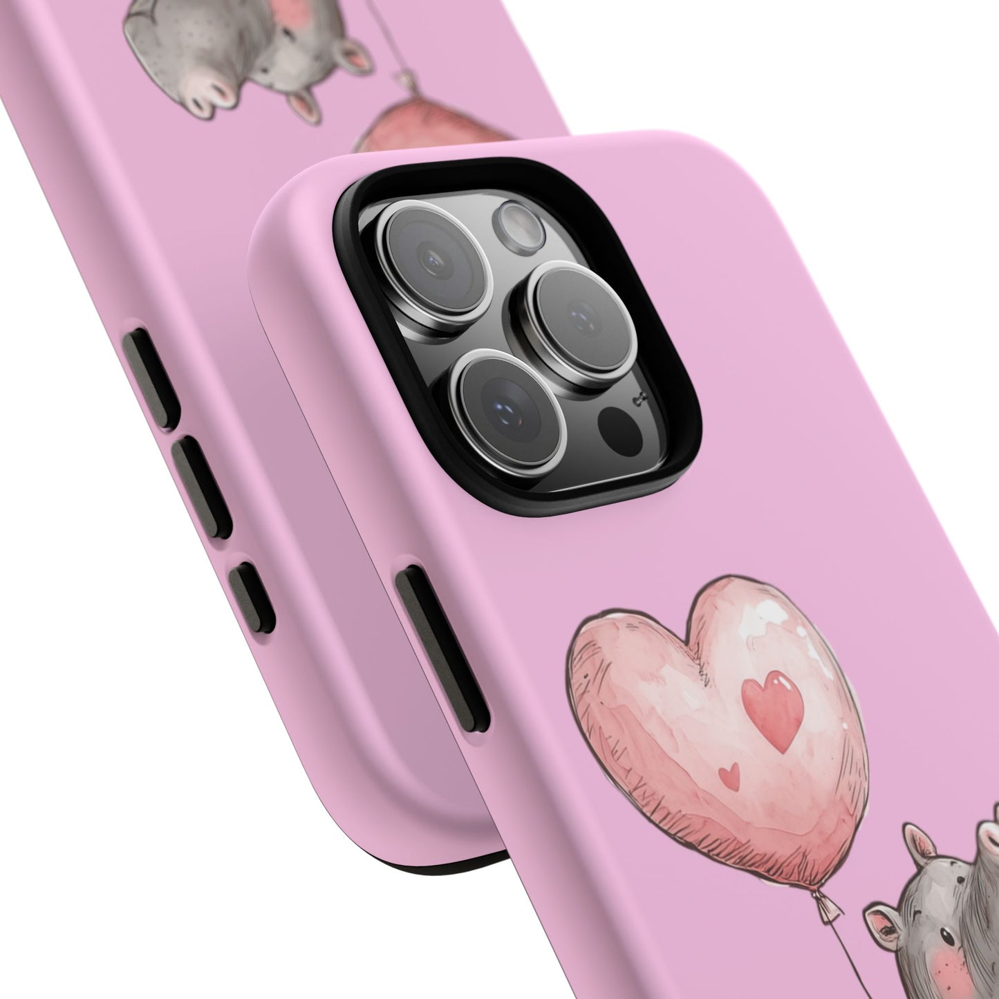 Cute Hippo Phone Case | Good Vibes, Gift for Friends, Cute Phone Accessories, Animal Lover Gift, Happy Phone Cover