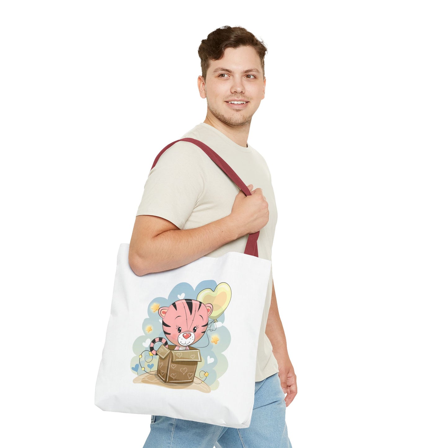 Cute Tiger Tote Bag Cute Shopping Bag, Eco-Friendly Tote, Kids' Tote