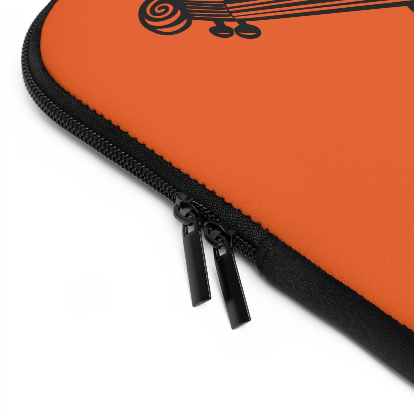 Violin Laptop Sleeve, Music Lover Gift, Orange Sleeve for Musicians, Stylish Tech Accessory, Perfect for School and Work