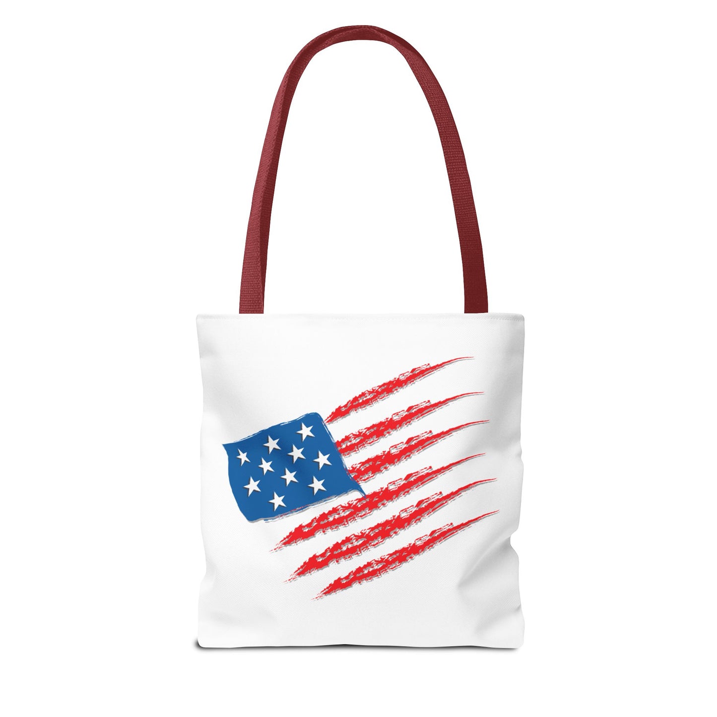 Patriotic Tote Bag | USA Pride | American Flag Design | Eco-Friendly Market Bag | Gift for Fourth of July, Veterans, Memorial Day