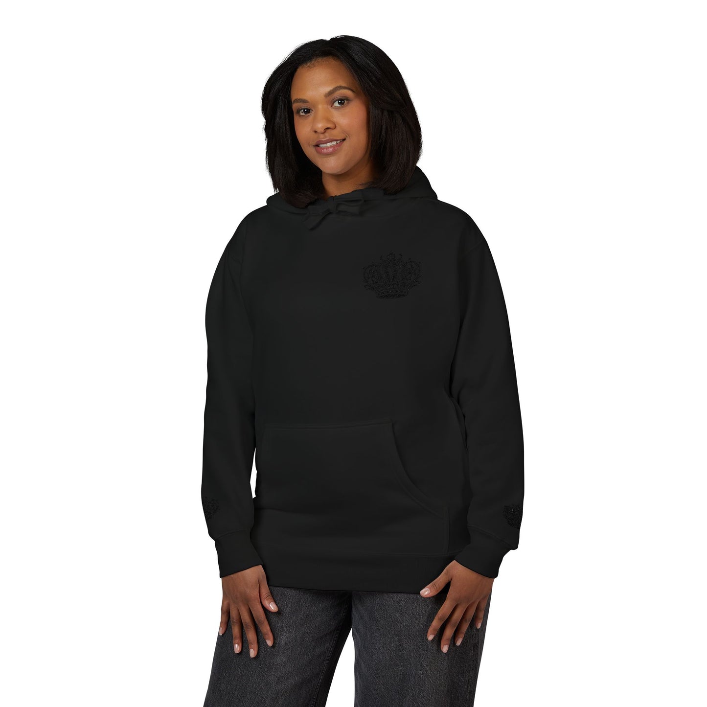 Crown Floral Unisex Fleece Hoodie | Cozy Streetwear, Perfect Gift for Him & Her, Autumn Fashion, Casual Wear, Trendy Outfit