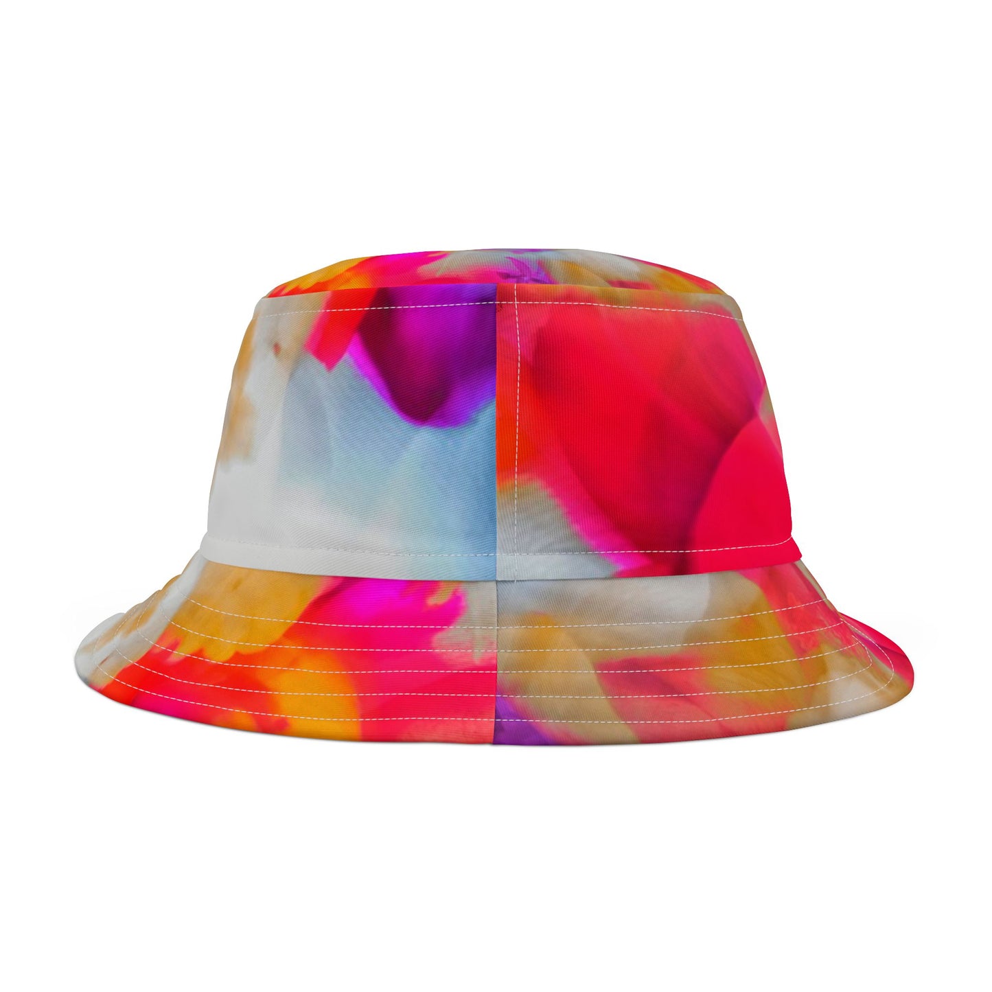 Vibrant Floral Bucket Hat, Stylish Summer Accessory, Beach Wear, Festival Hat, Outdoor Sun Protection, Gift for Nature Lovers
