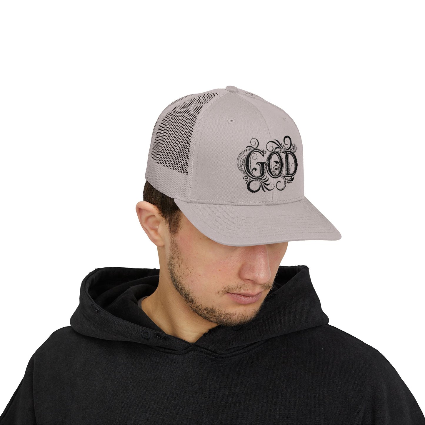 Divine Faith Snapback Trucker Cap - Spiritual Fashion, God Theme hat, Outdoor Style, Gift for Believers, Casual Wear