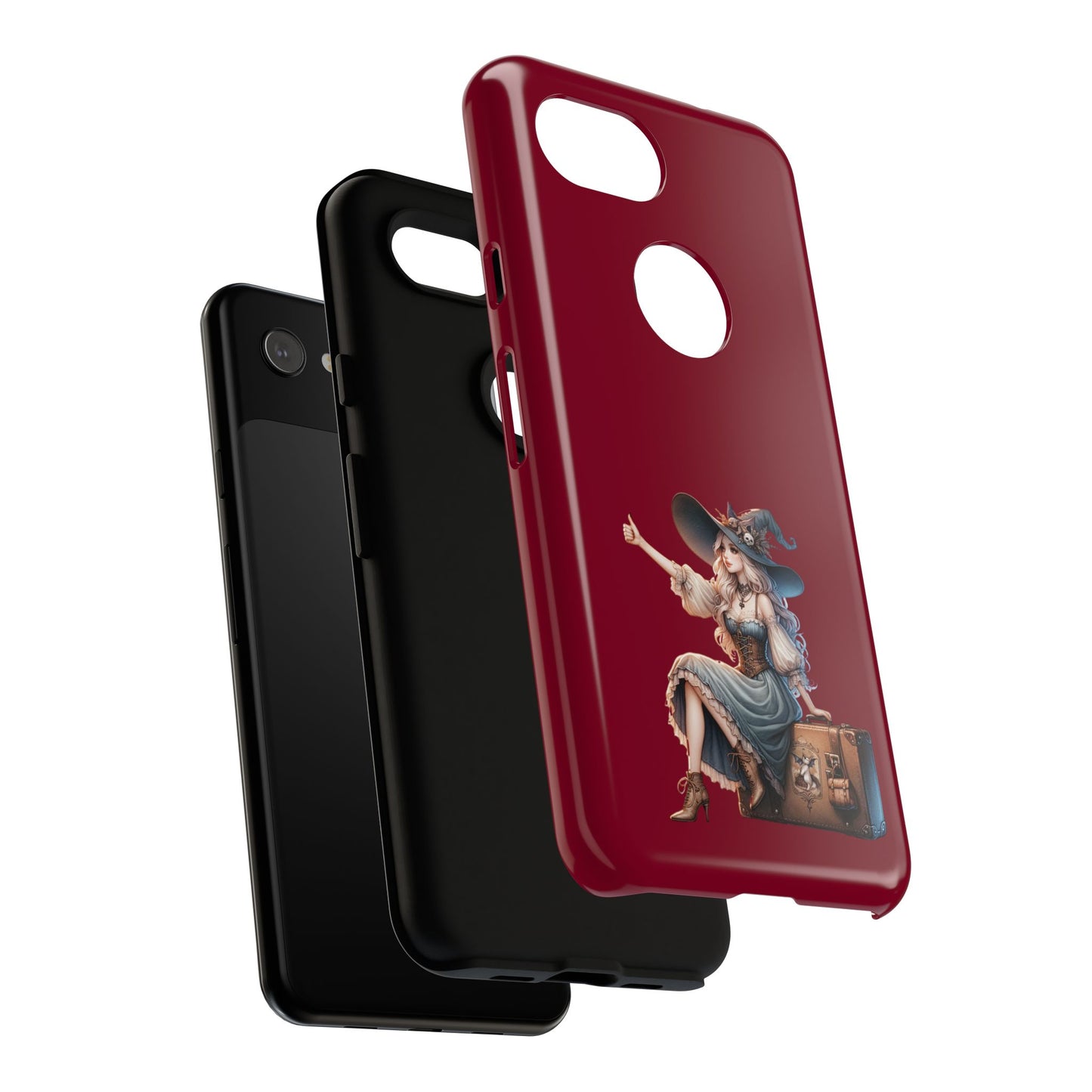 Witchy Phone Case - Magical, Durable - Halloween Gift, Cosplay Accessory, Cute Witch Design